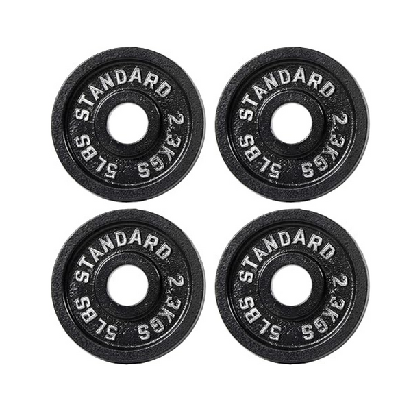 4-Pack 5-Lb Signature Fitness Cast Iron Weight Plate Set
