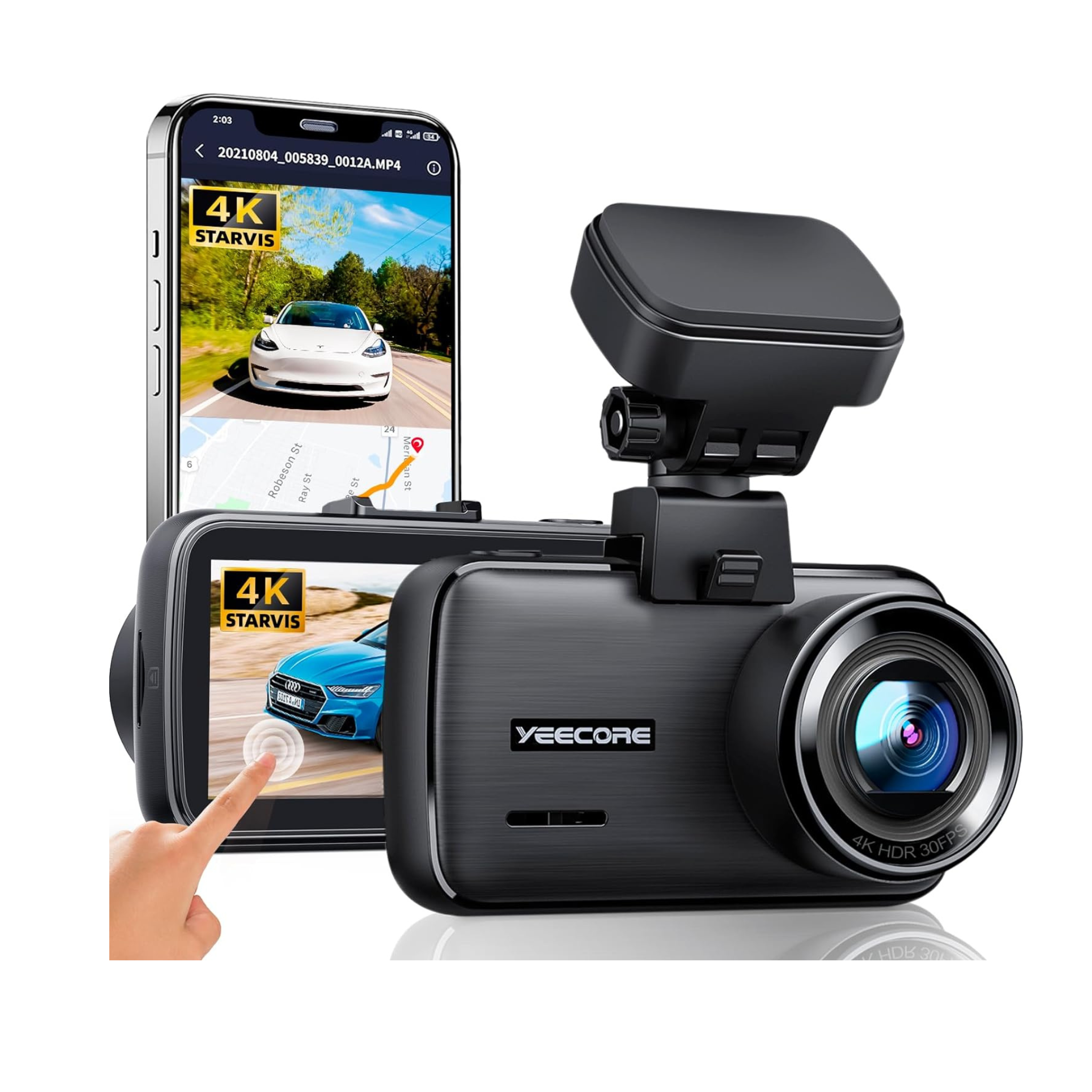 Yeecore D11 4K Sony Sensor WiFi GPS Dash Camera