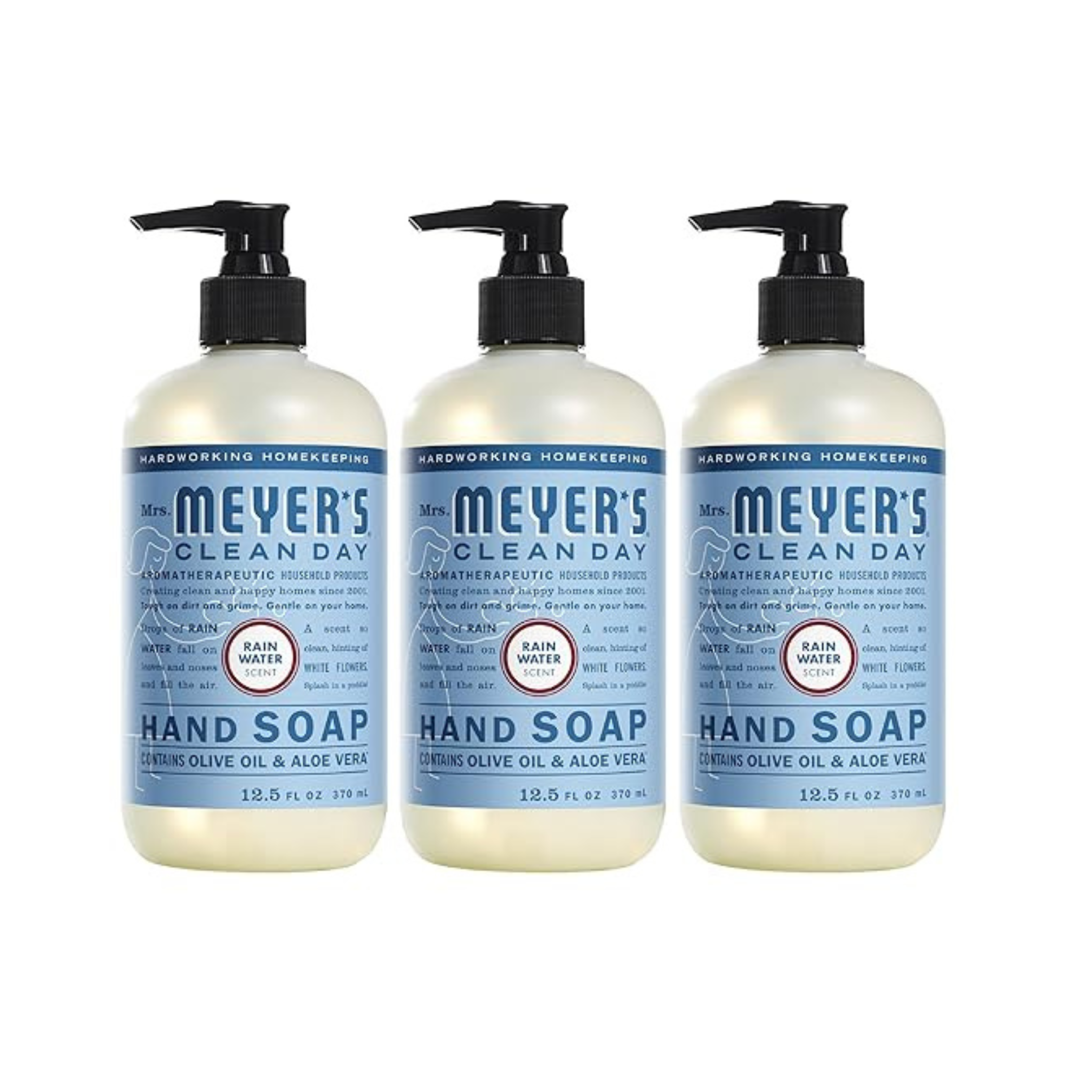 3-Pack 12.5-Oz Mrs. Meyer's Clean Day Liquid Hand Soap (Rain Water)
