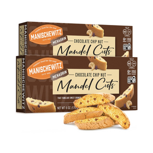Manischewitz Chocolate Chip Nut Mangel Cuts, Kosher for Pesach, 2 Pack