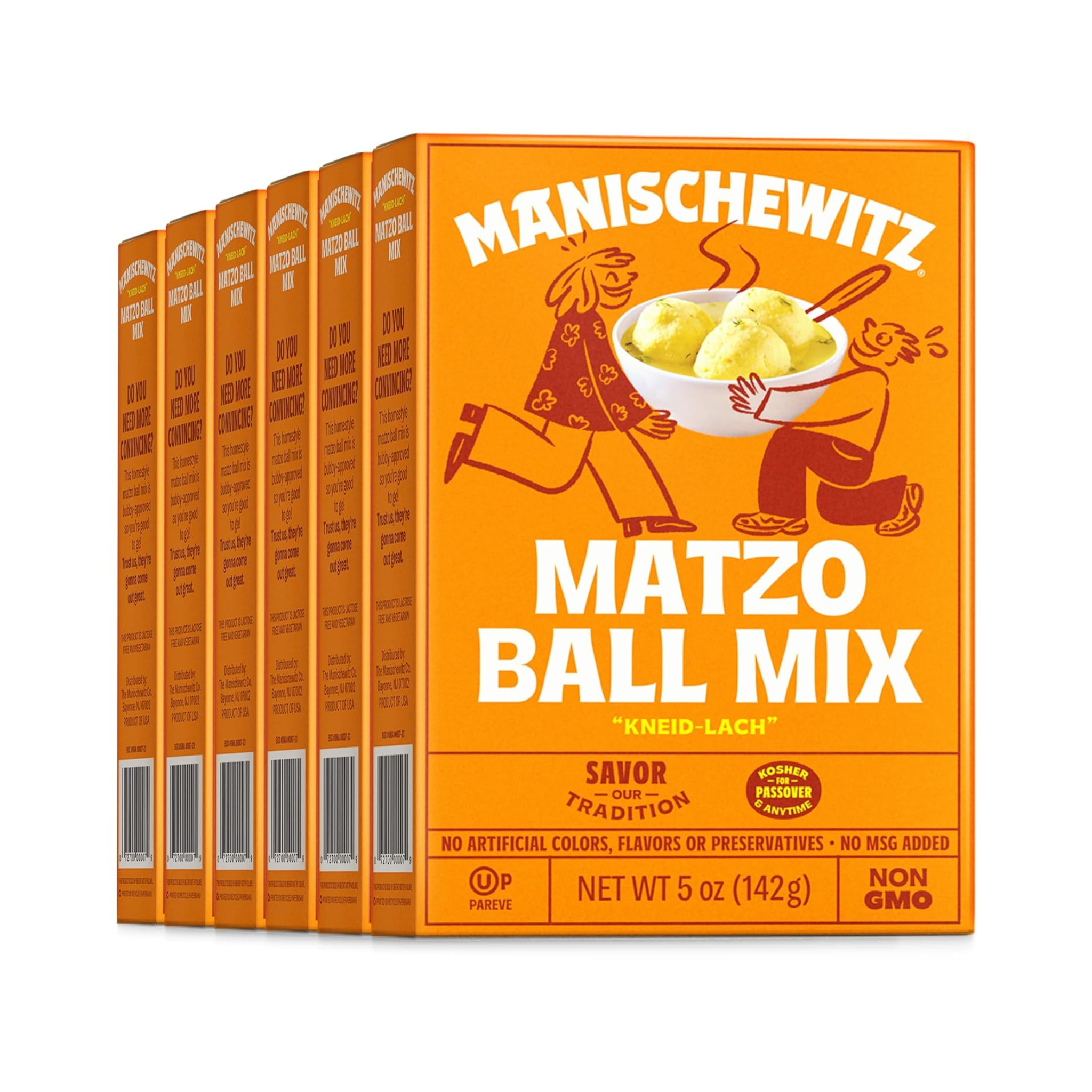 Manischewitz Matzo Ball Mix, OU Passover, 6 Pack