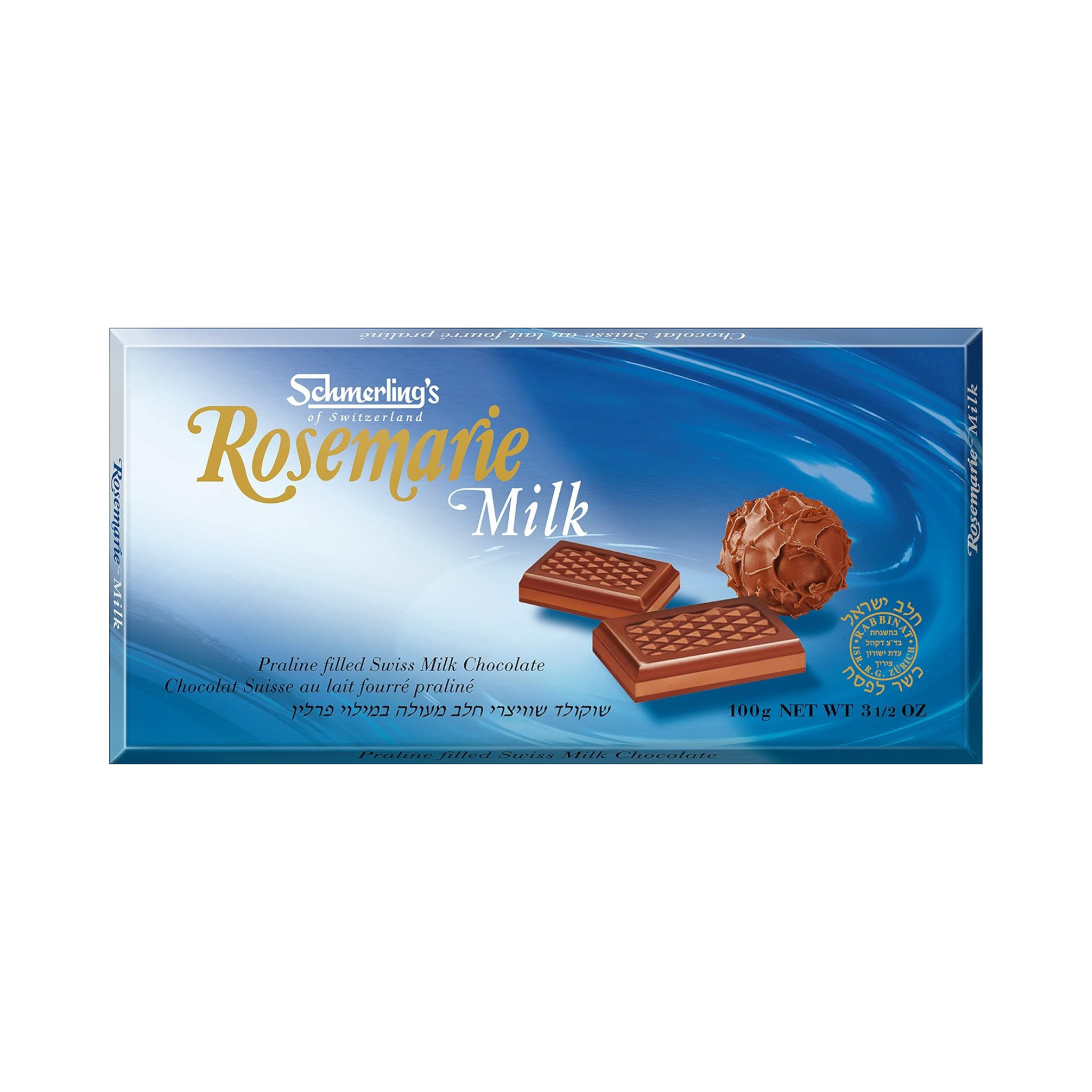 Schemerling's Rosemarie Milk Chocolate Bars, Kosher For Passover, 5 Pack