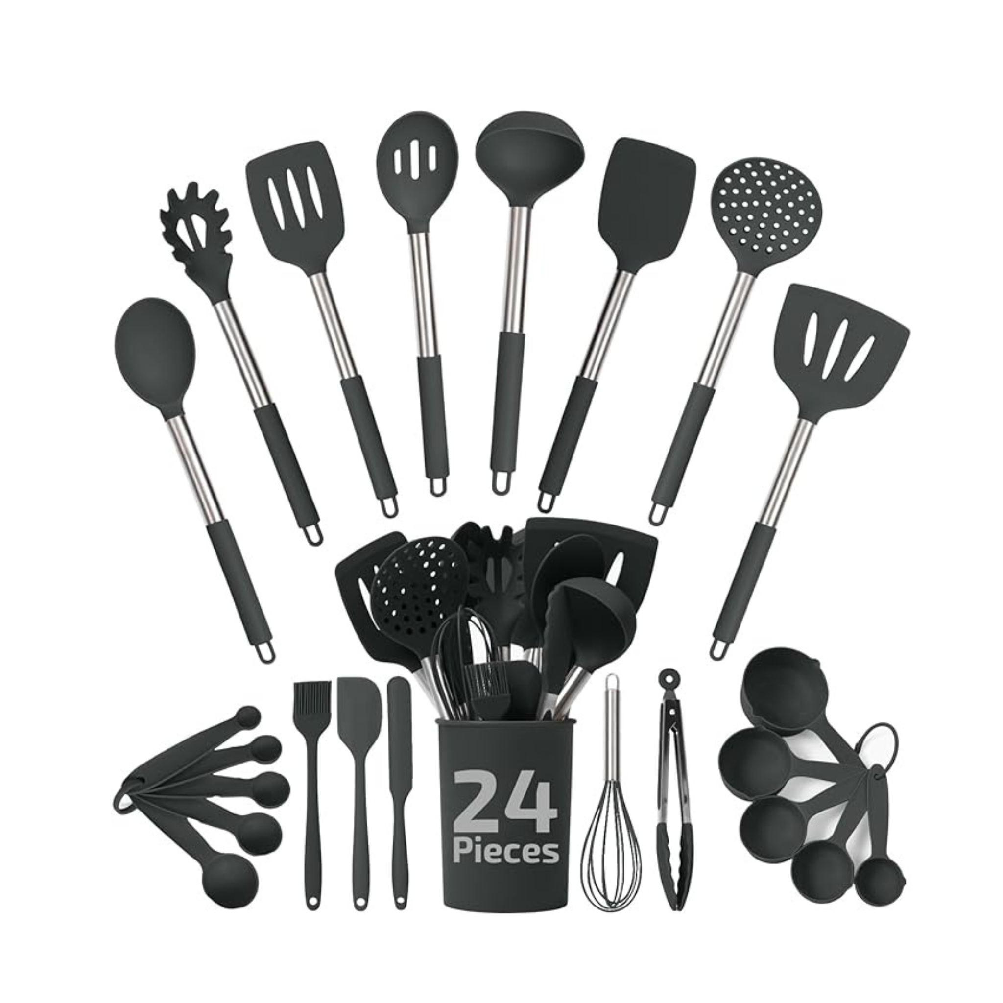 24 Silicone Kitchen Utensils Set