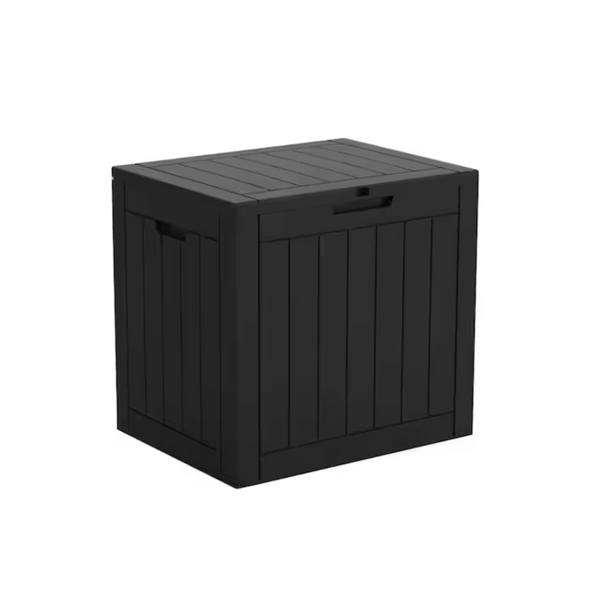 31 Gal. Black Resin Outdoor Storage Deck Box