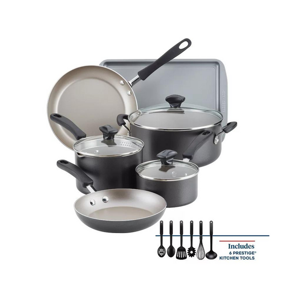 Farberware Cookstart 15-pc. DiamondMax Nonstick Cookware Set