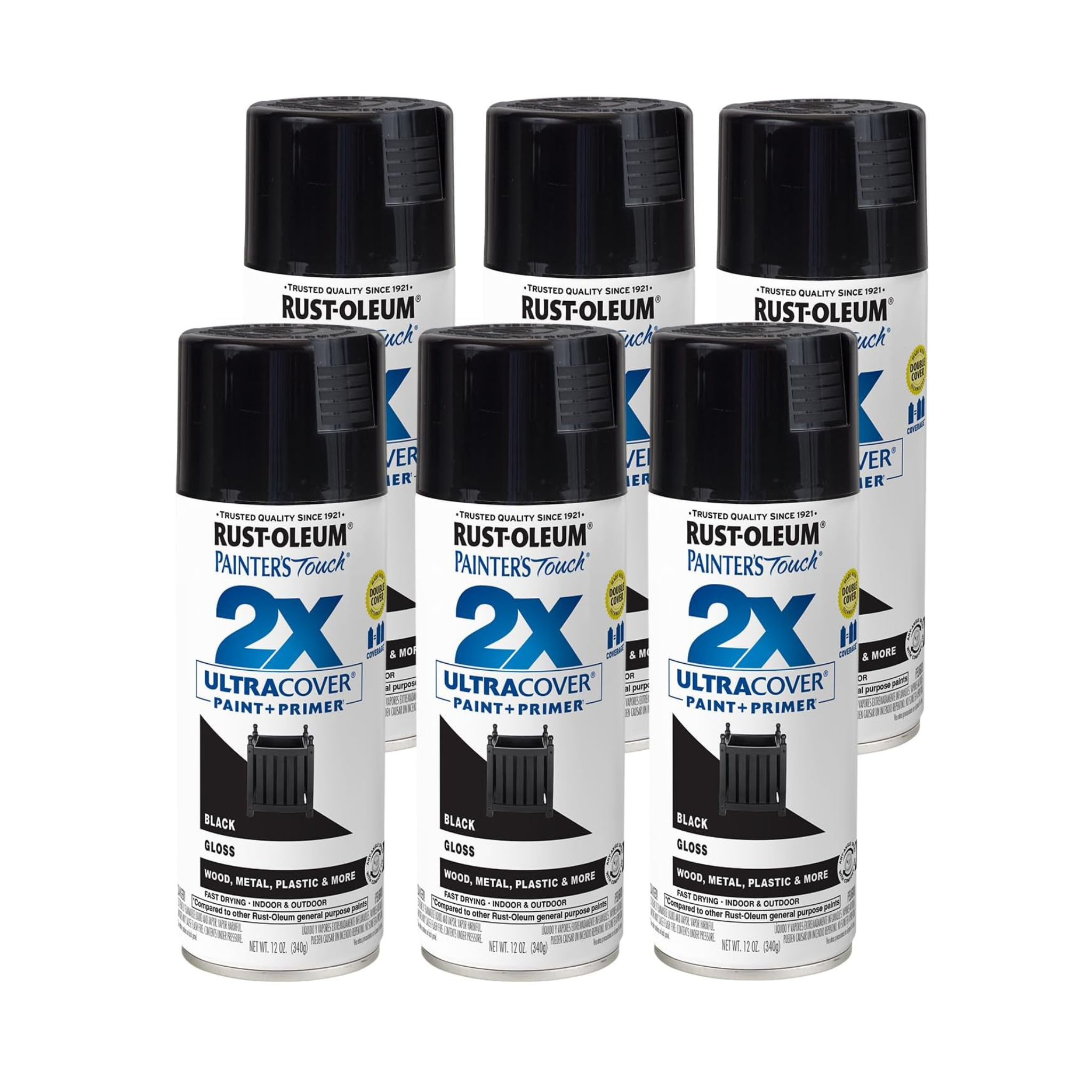 6-Pack Rust-Oleum Painter's Touch 2X Ultra Cover Spray Paint