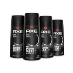 4-Pack AXE Black Mens Body Spray Deodorant (4 oz)