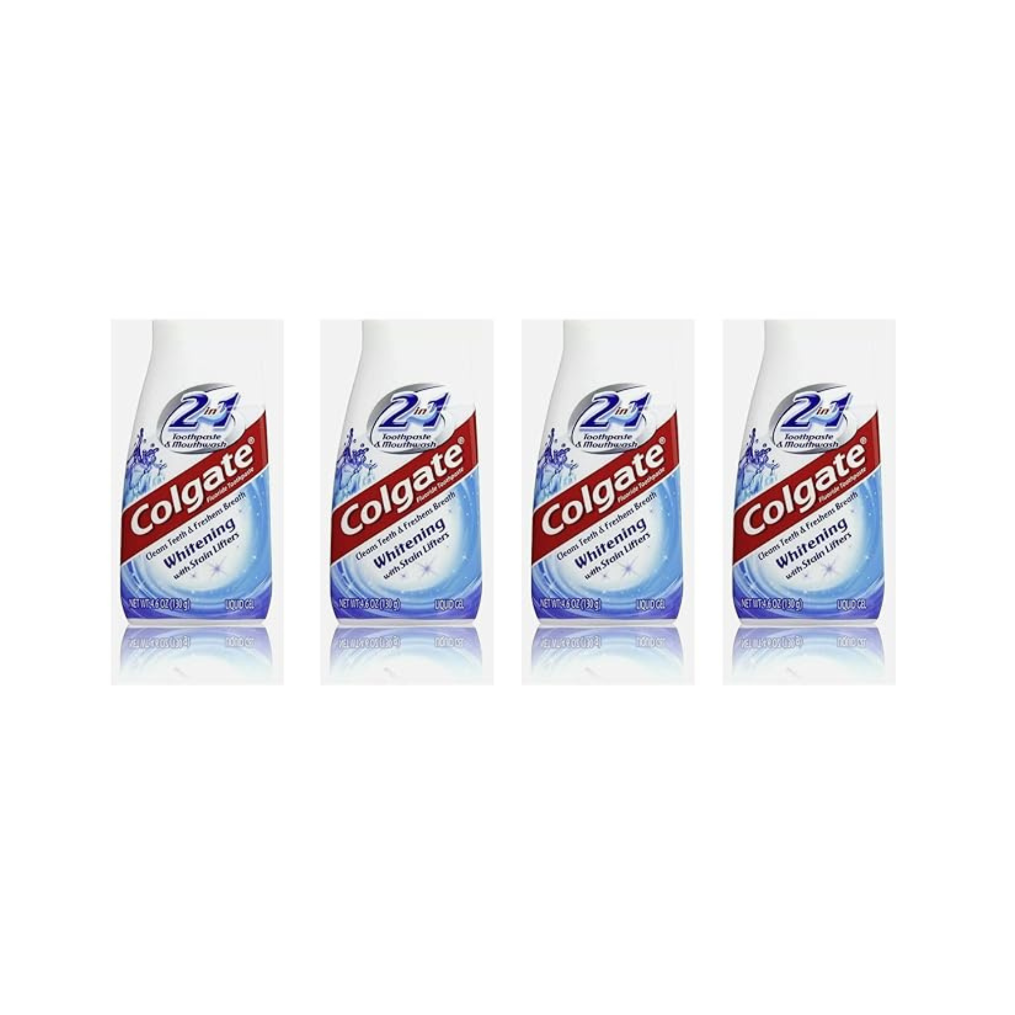4 Pack Of Colgate 2-In-1 Whitening With Stain Lifters Toothpaste