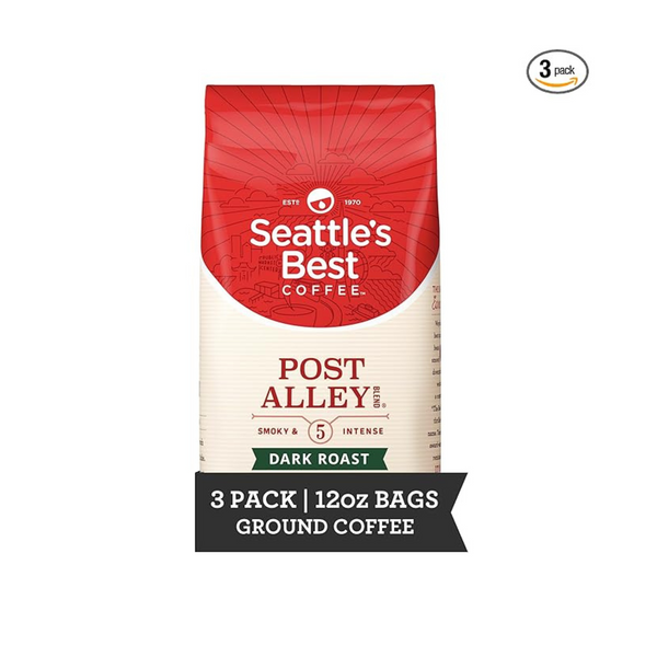 3-Pack 12-Oz Seattle's Best Coffee Post Alley Blend Ground Coffee (Dark Roast)