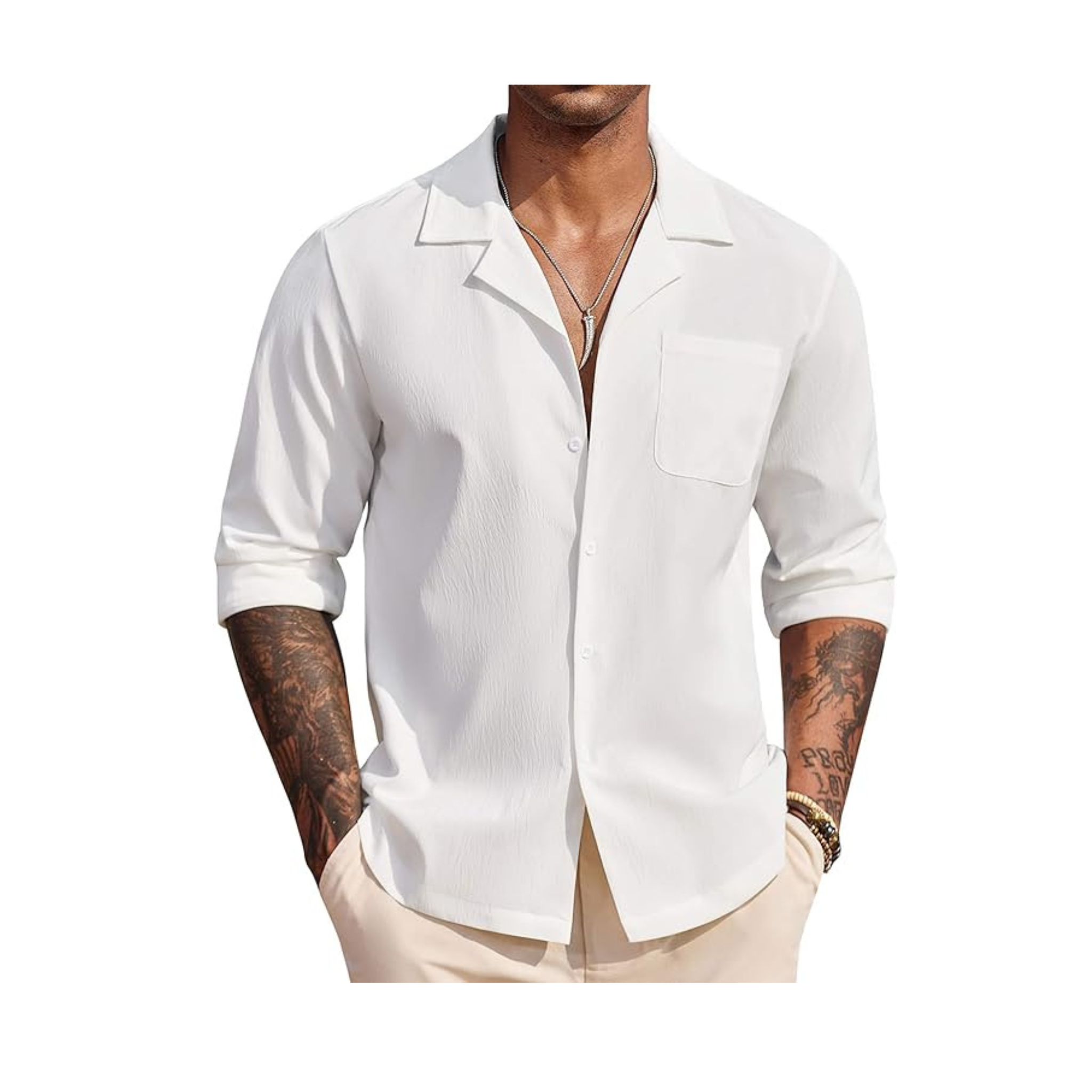 Men's Casual Wrinkle Free Summer Beach Shirts