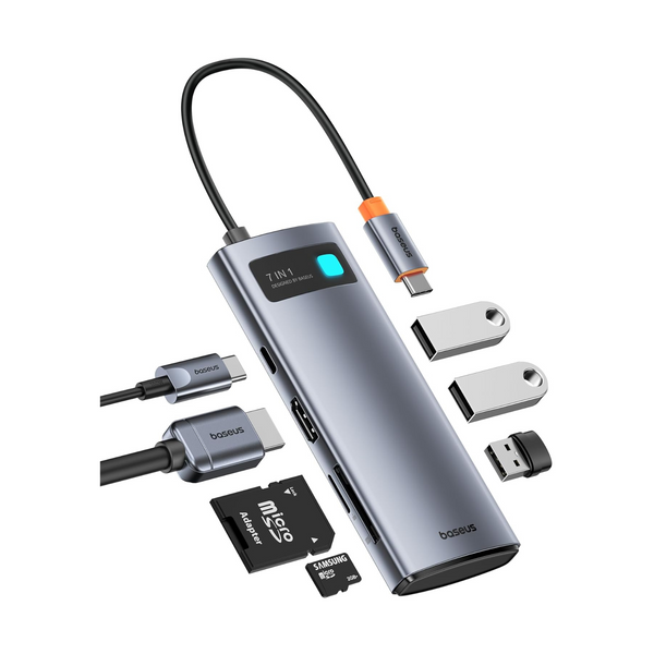 Baseus 7-in-1 100W USB-C Multiport Adapter with 4K 60Hz HDMI