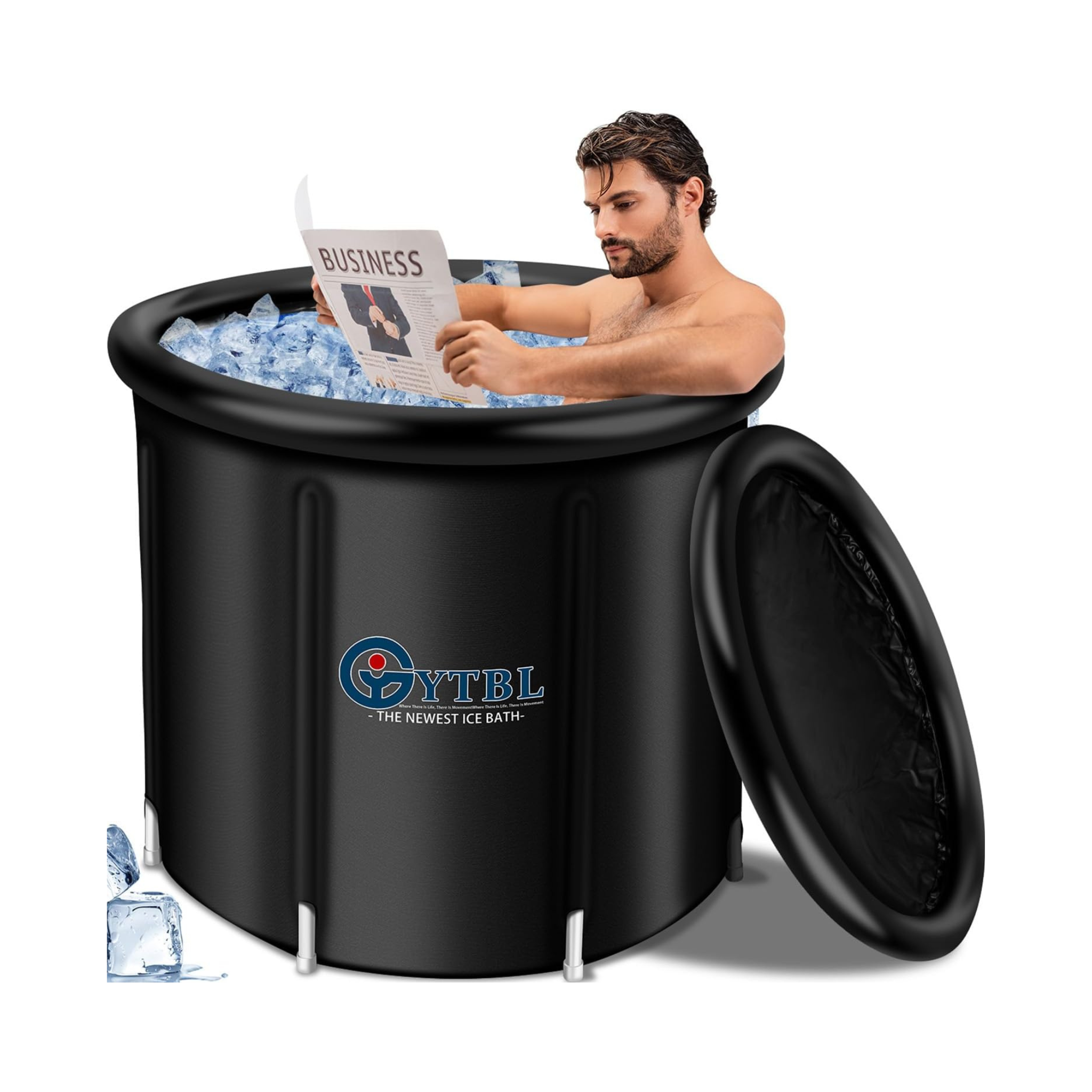 GYTBL Portable 116 Gal Large Capacity Inflatable Cold Plunge Bath Tub