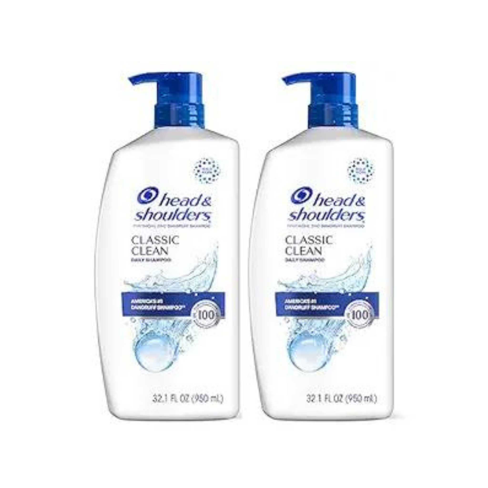 2-Pk Head & Shoulders Dandruff Shampoo, Classic Clean