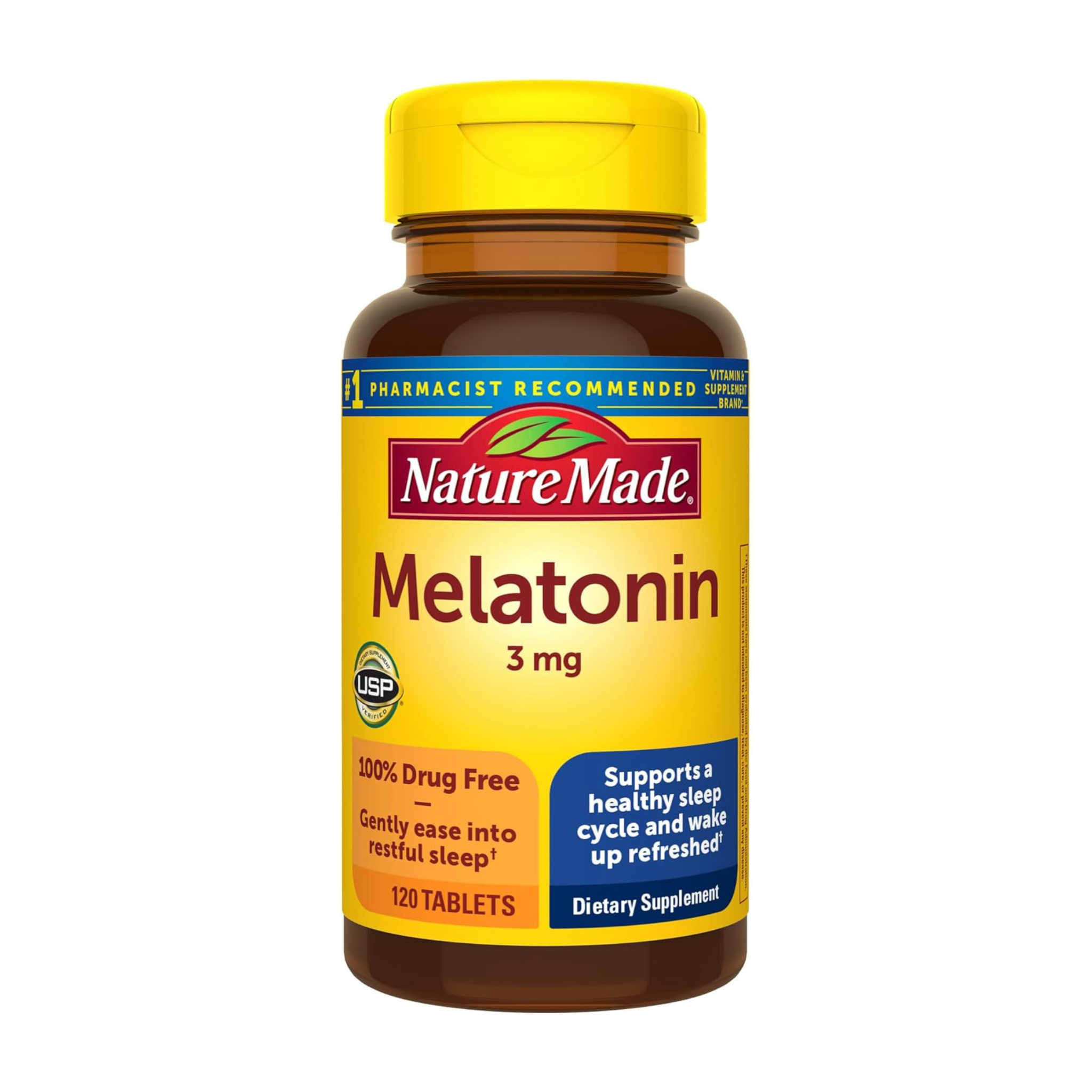 120-Count Nature Made Melatonin 3mg Tablets