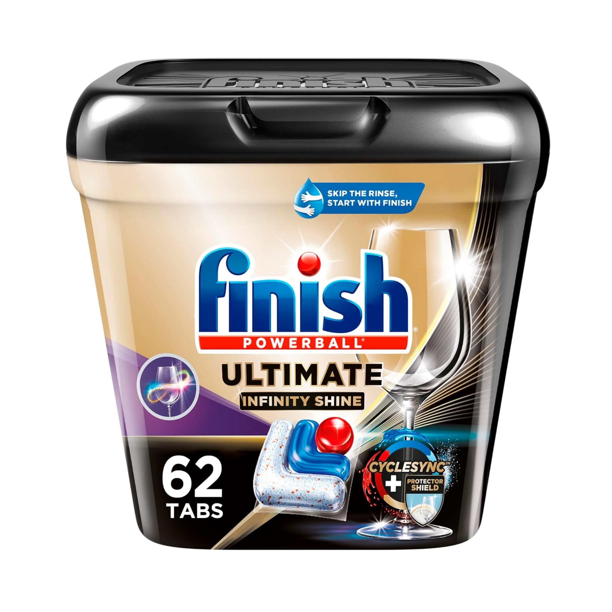 62-Count Finish Ultimate Plus Infinity Shine Dishwasher Detergent Tablets