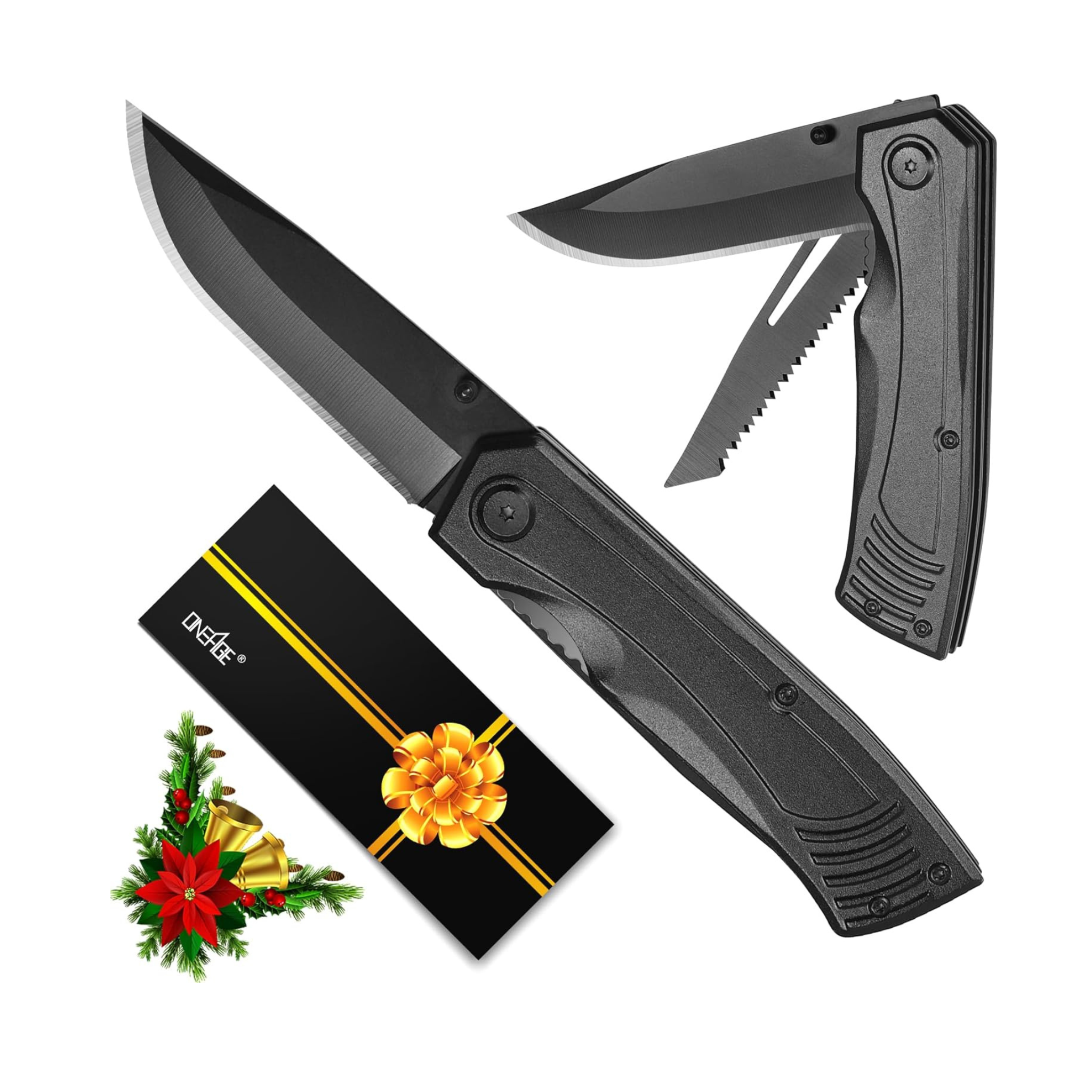 Oneage 2 In 1 Folding Knife Saw for Men
