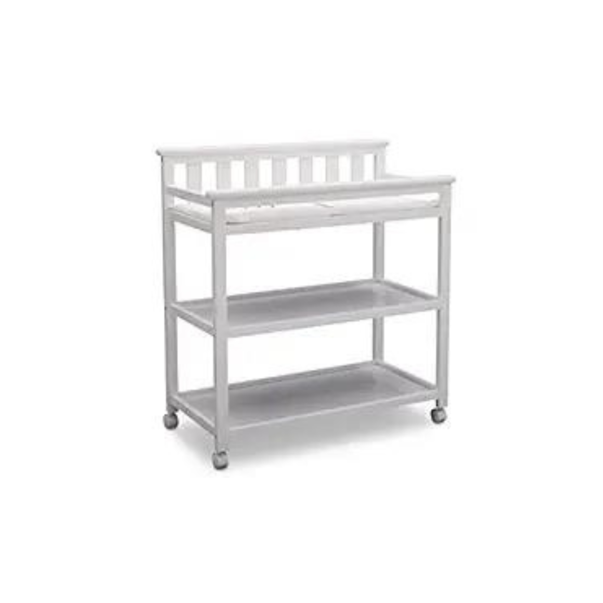 Delta Children Flat Top Changing Table with Wheels and Changing Pad