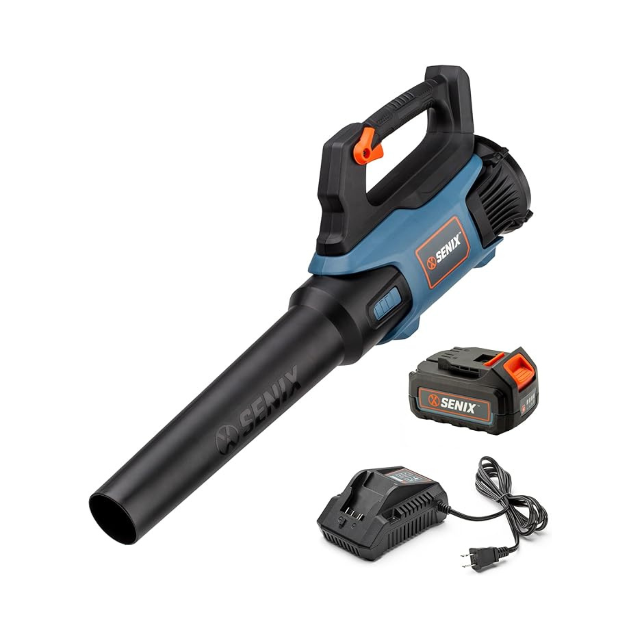 Senix Blax2-M 20 Volt Max Handheld Cordless Leaf Blower With Battery And Charger