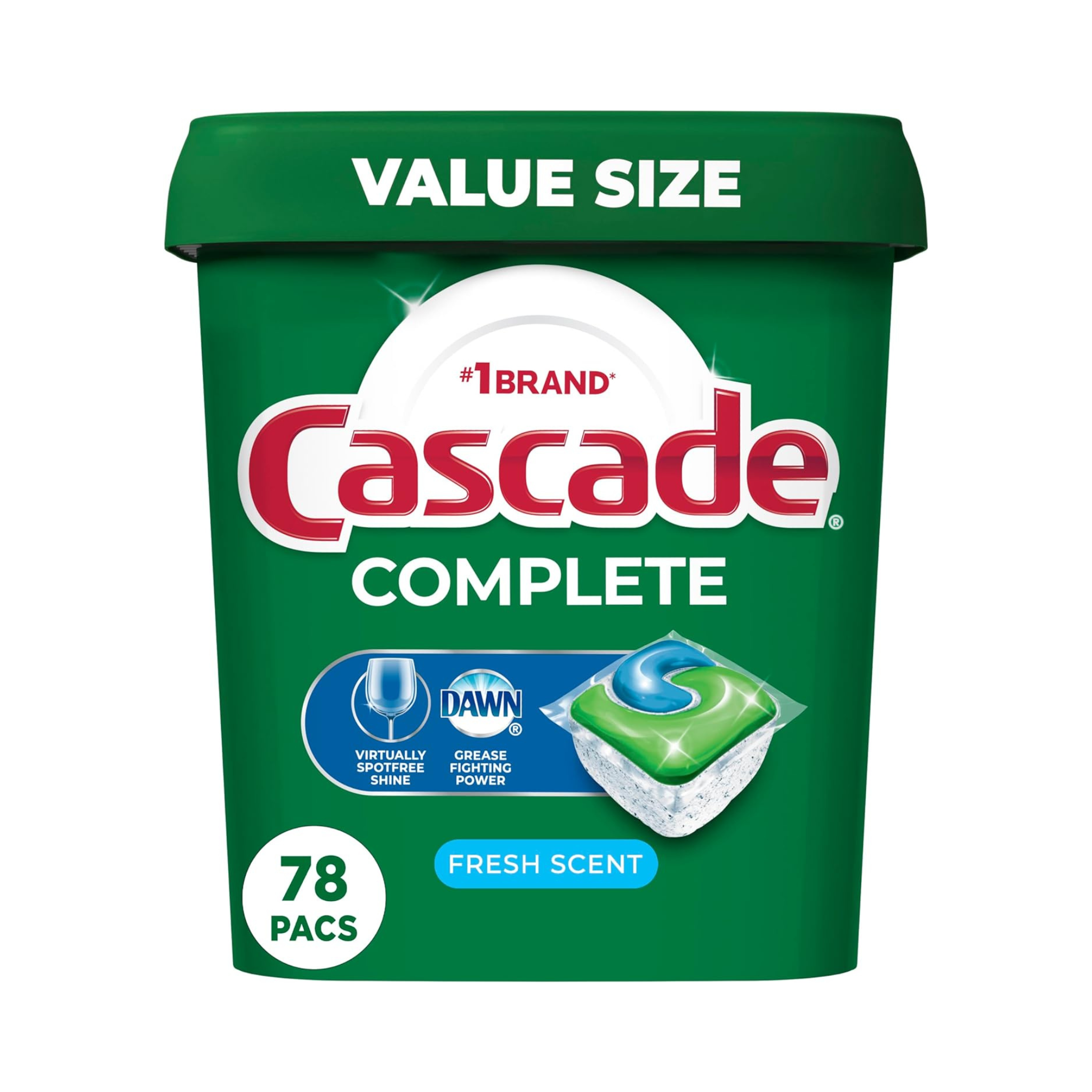 78-Count Cascade Complete ActionPacs Dishwasher Detergent Pods (Fresh Scent)