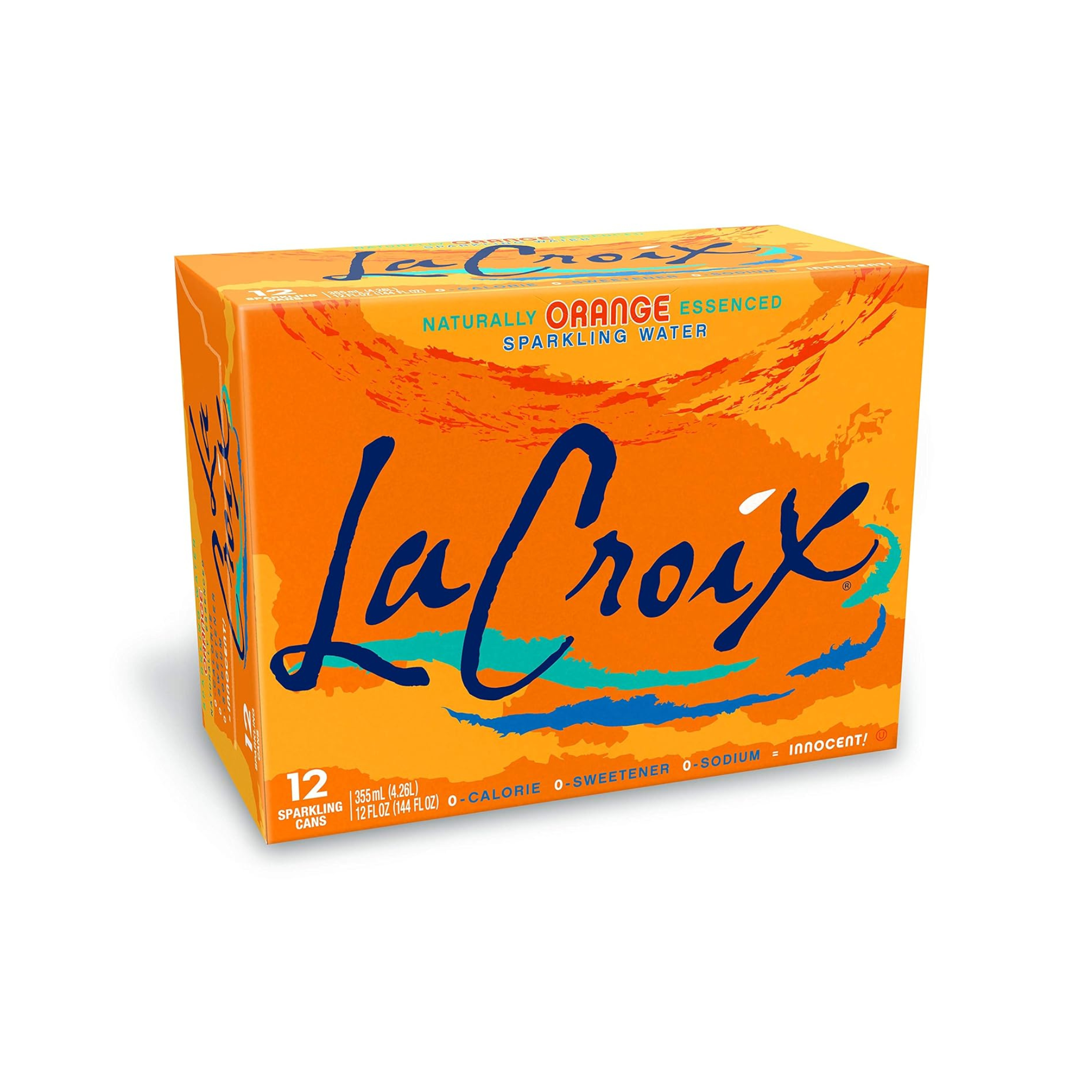12-Pack LaCroix Orange Flavor Sparkling Water