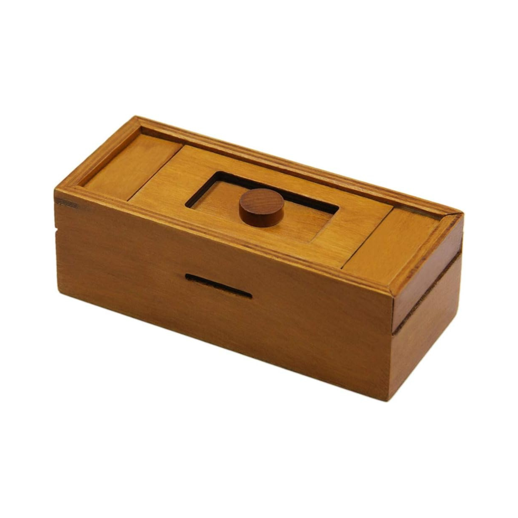 Atdawn Puzzle Gift Case Box with Secret Compartments, Wooden Money Box