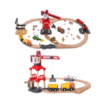 70pc Wooden Train Tracks Set