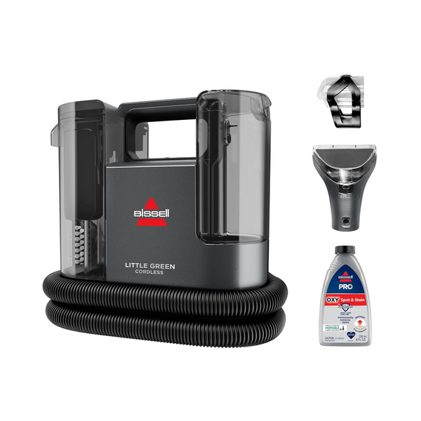 BISSELL Little Green Cordless Multi-Purpose Portable Deep Carpet and Upholstery Cleaner, Car and Auto Detailer with 25V Lithium-Ion Battery