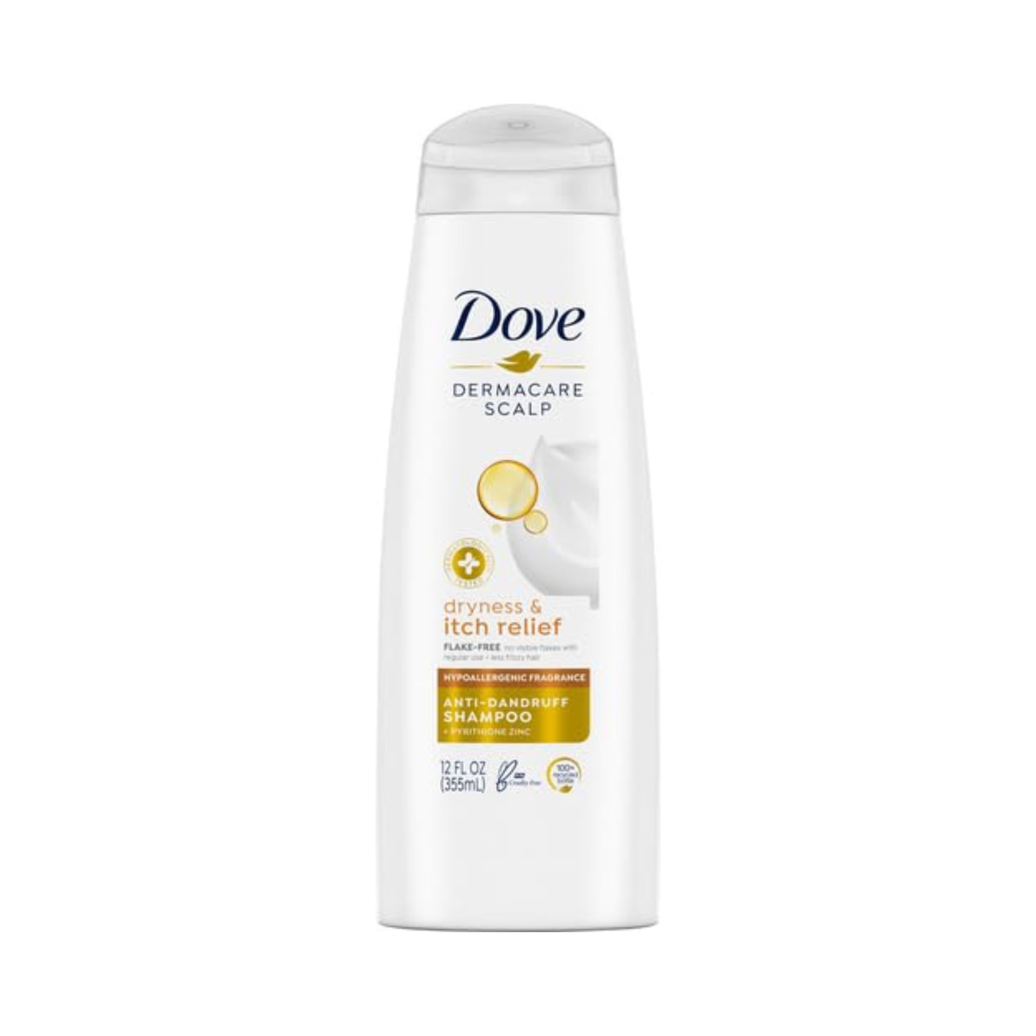 Dove DermaCare Anti Dandruff Shampoo, 12 oz
