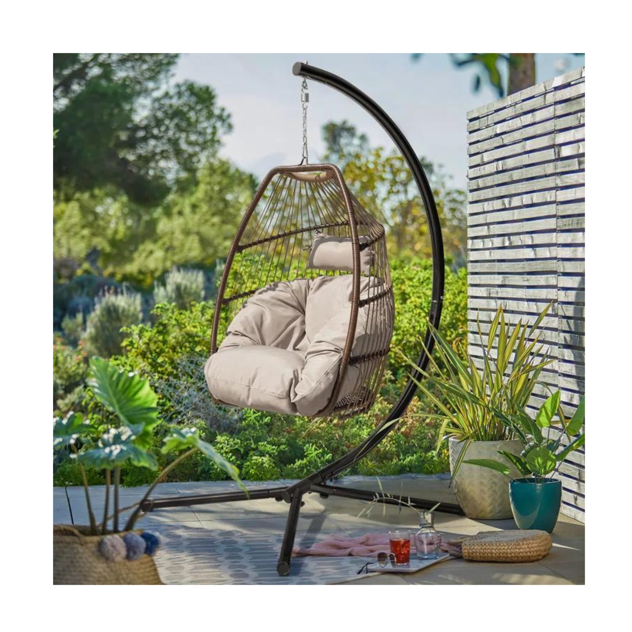 Homall Egg Swing Chair with Stand