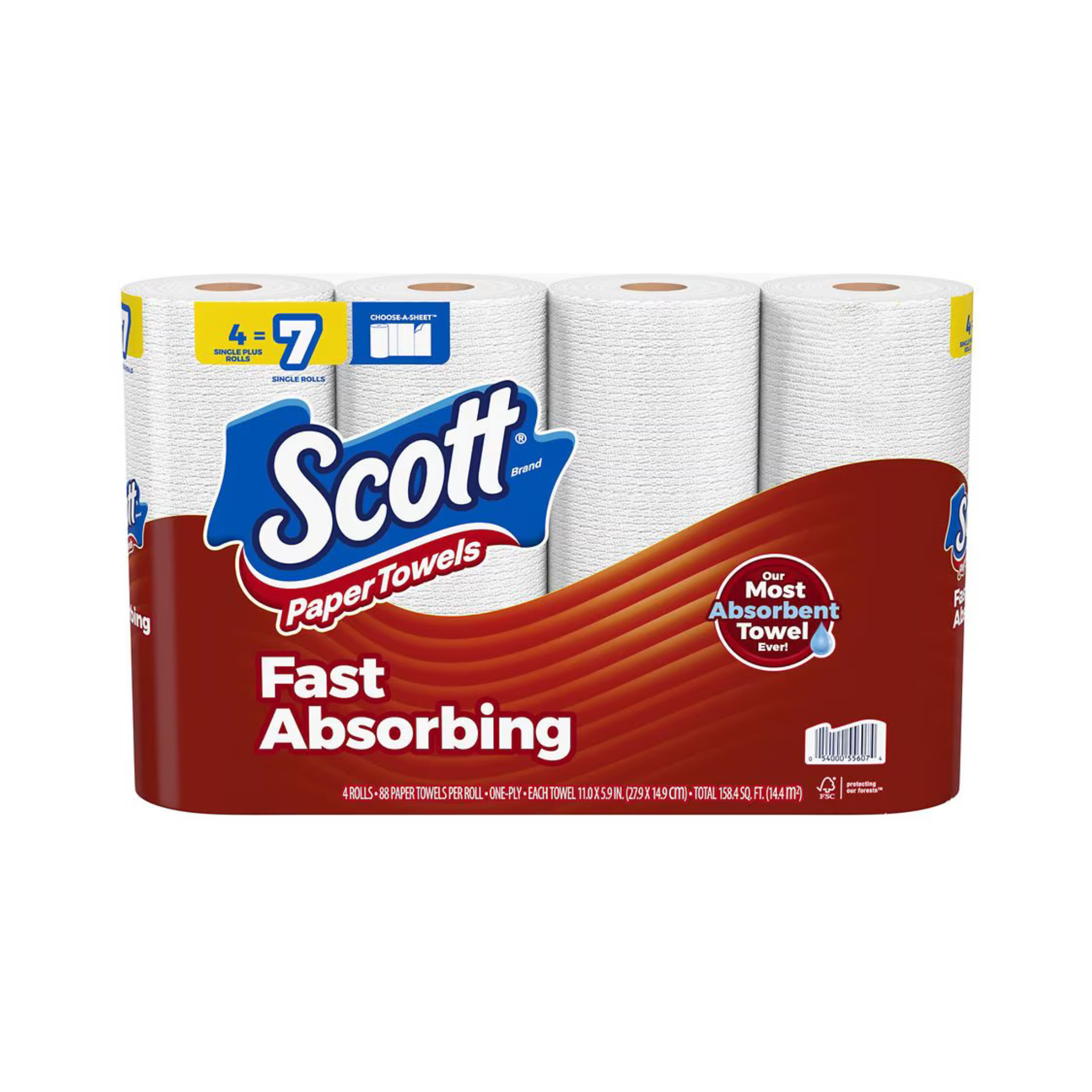 4-Pack Scott 88-Sheet Paper Towels