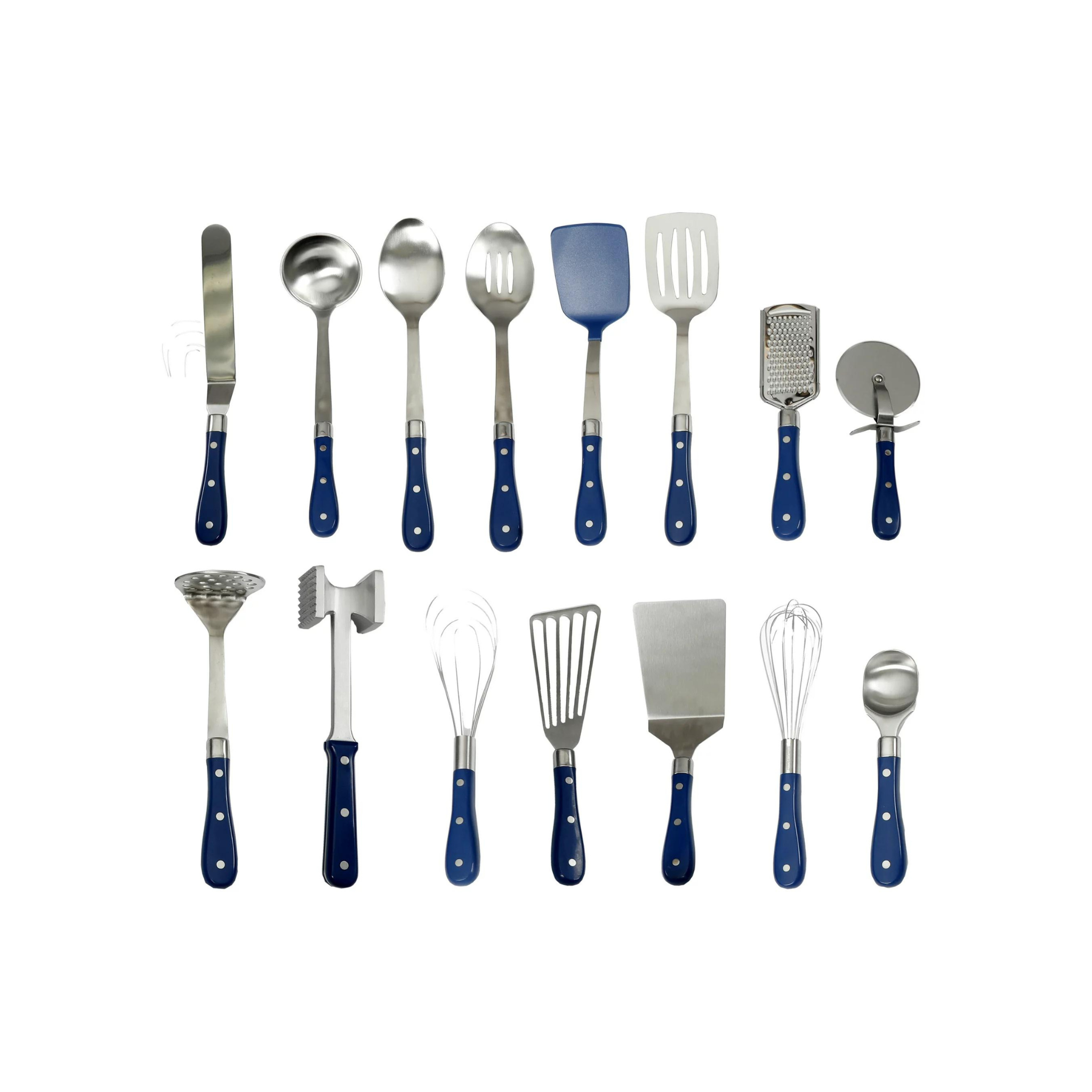 15-Pc The Pioneer Woman Frontier Collection Kitchen Tool & Gadget Set (Cobalt Blue)