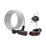 Schwinn Bike Key Lock in Braided Steel Cable, 2 Keys Included