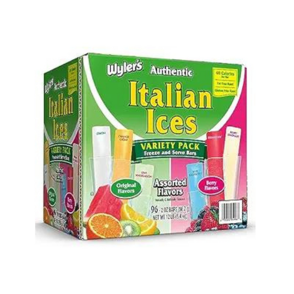 96 Pack Of Wyler’s Authentic Italian Ice Freezer Bars