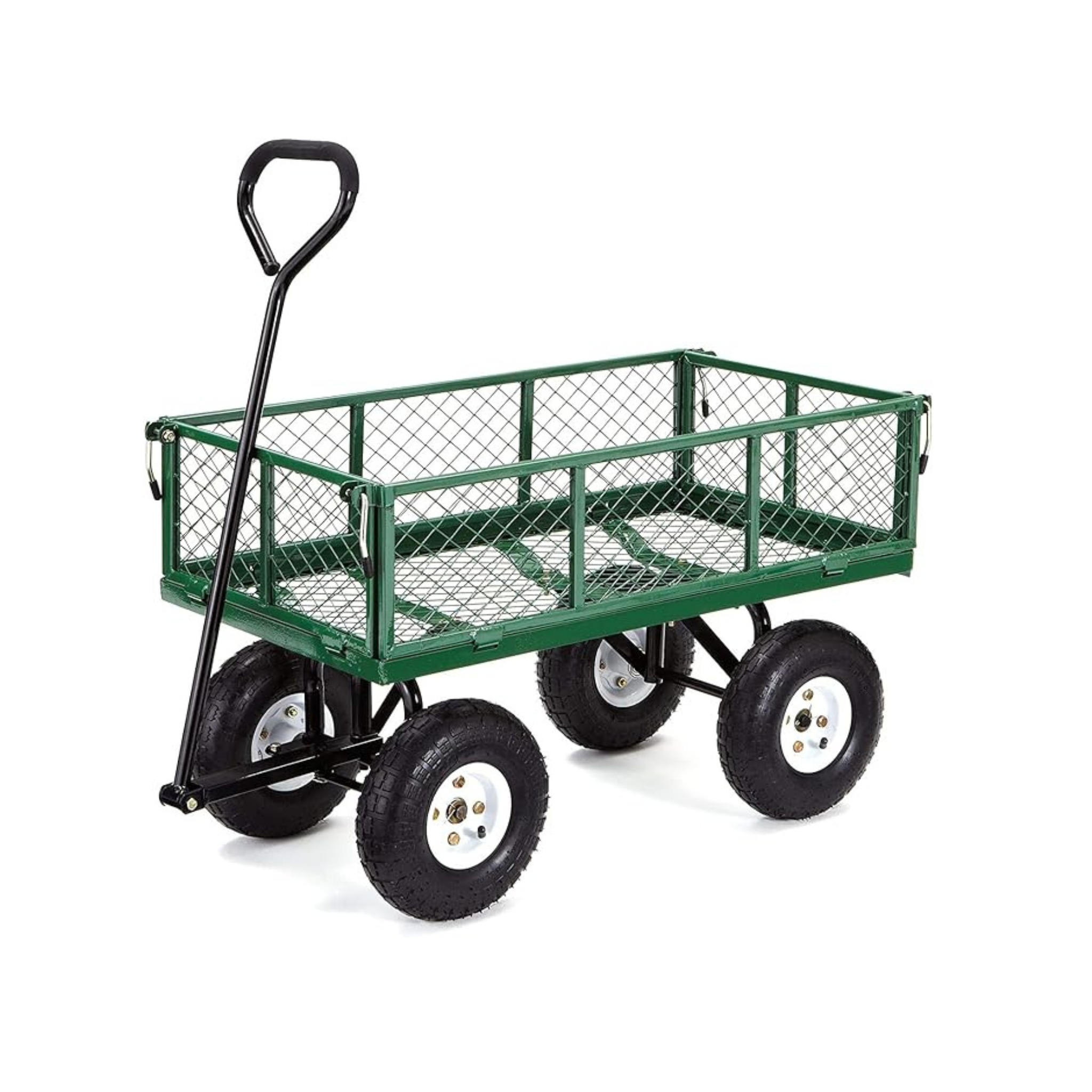 Gorilla Carts Steel Utility Garden Cart w/ Removable Sides (400 Pound Capacity)