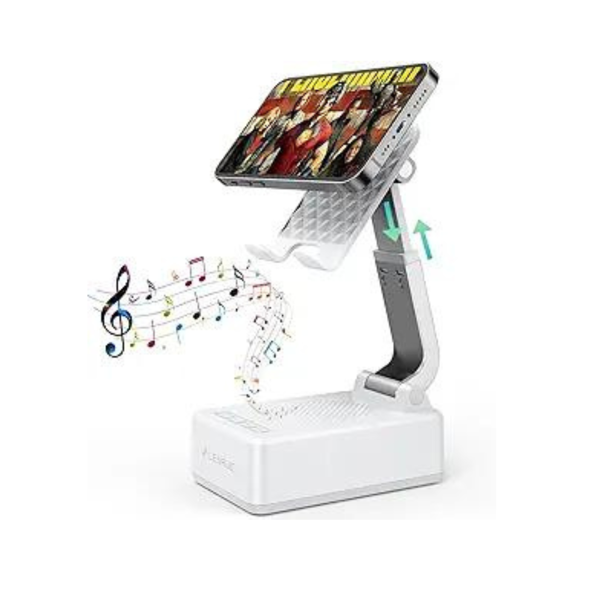 Cell Phone Stand with Wireless Bluetooth Speakers