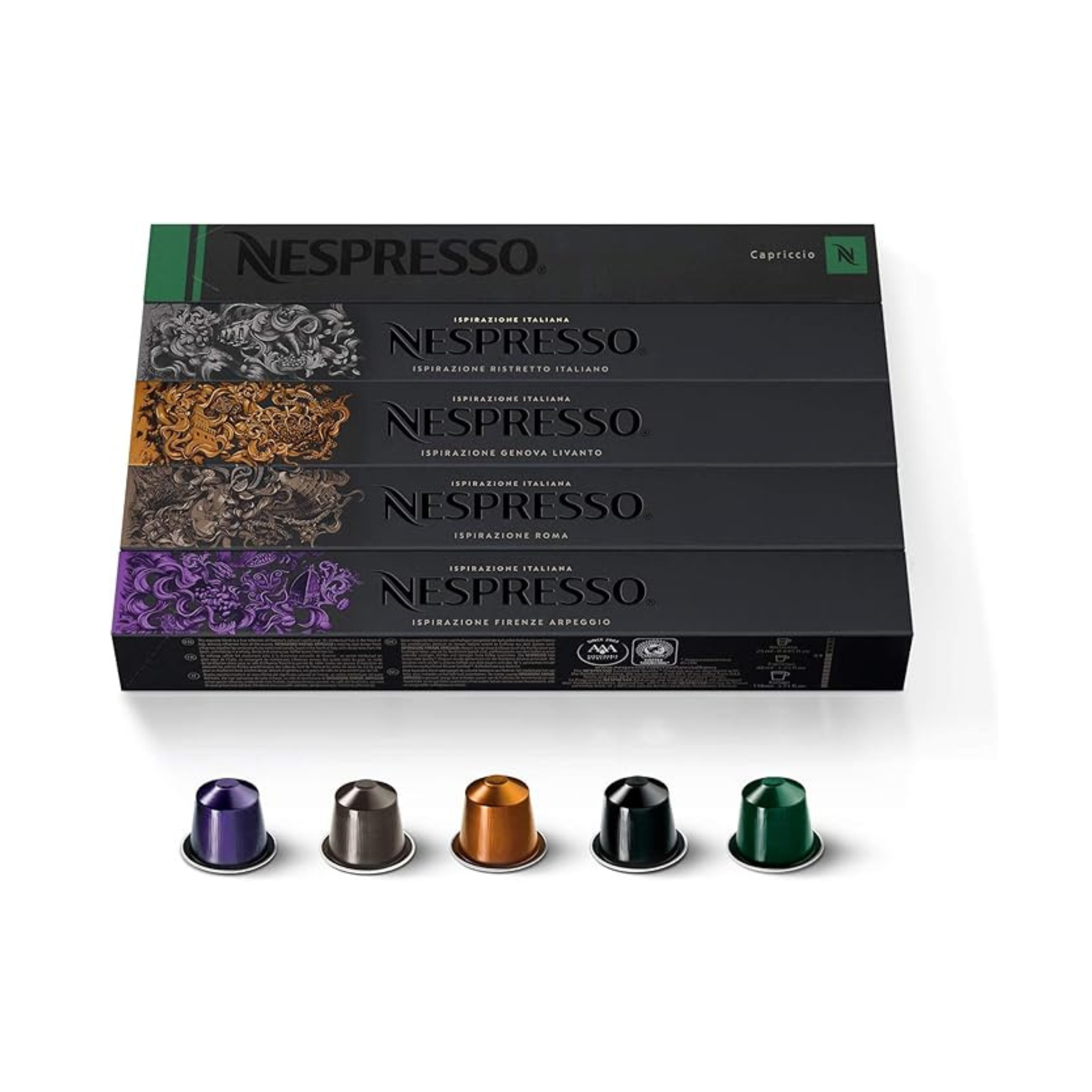 5-Pack 10-Count Nespresso Capsules OriginalLine Pods (Various Flavors)