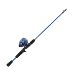Zebco Dock Demon Spincast Reel w/ 30" Fiberglass Fishing Rod Combo (Right)