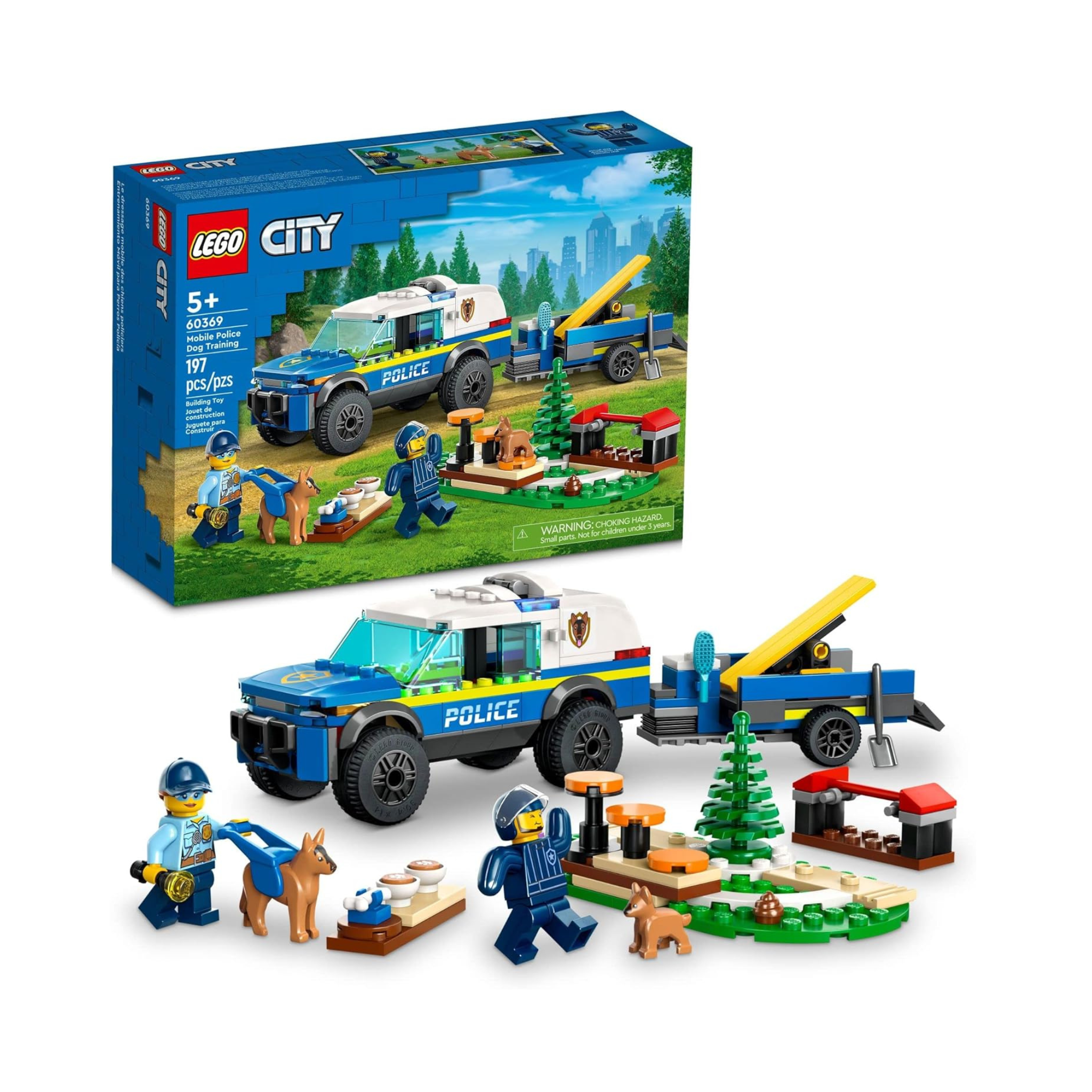LEGO 60369 City Mobile Police Dog Training SUV Car Toy Playset