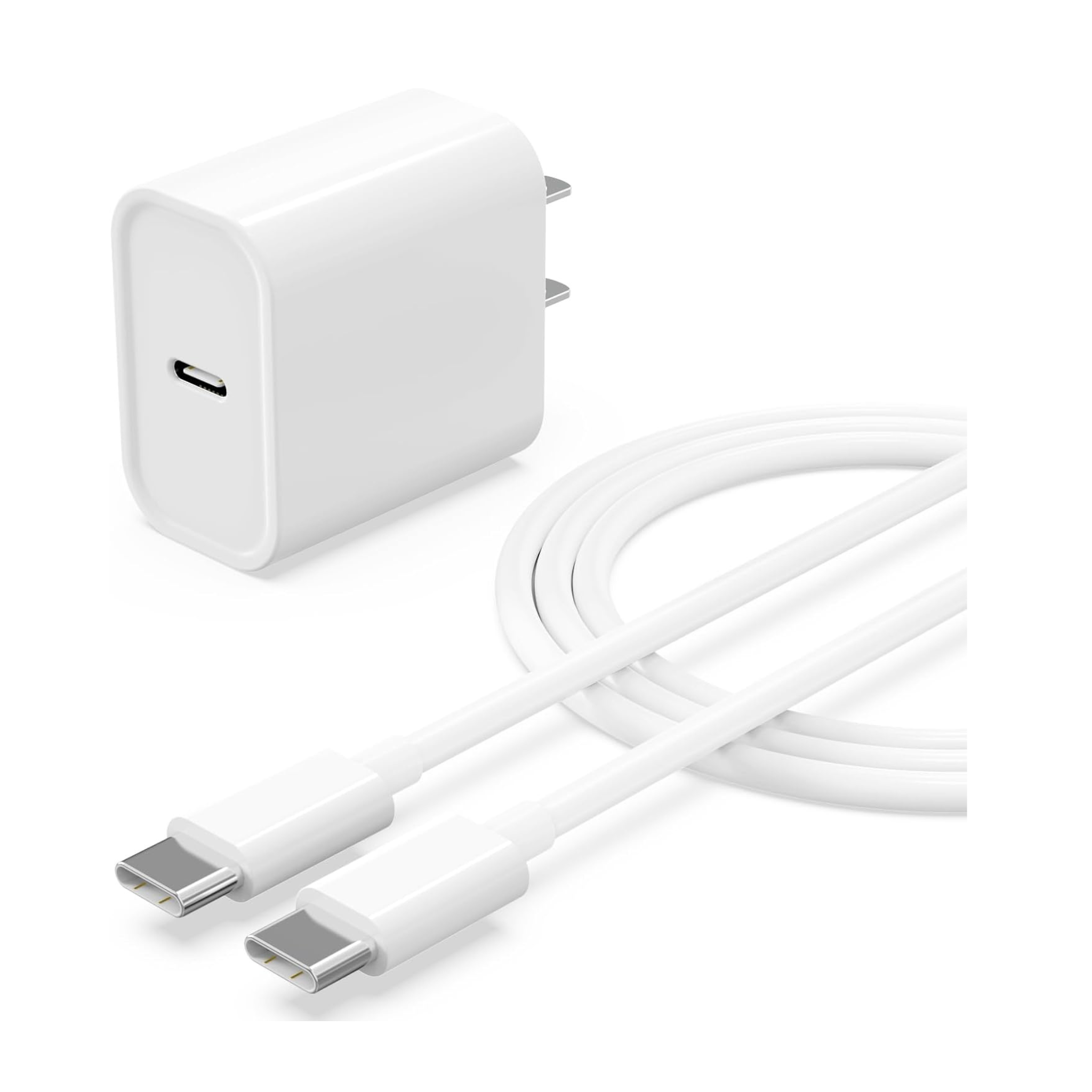 Akszri 20W USB-C Wall Charger Block W/ 6Ft USB-C To C Cable