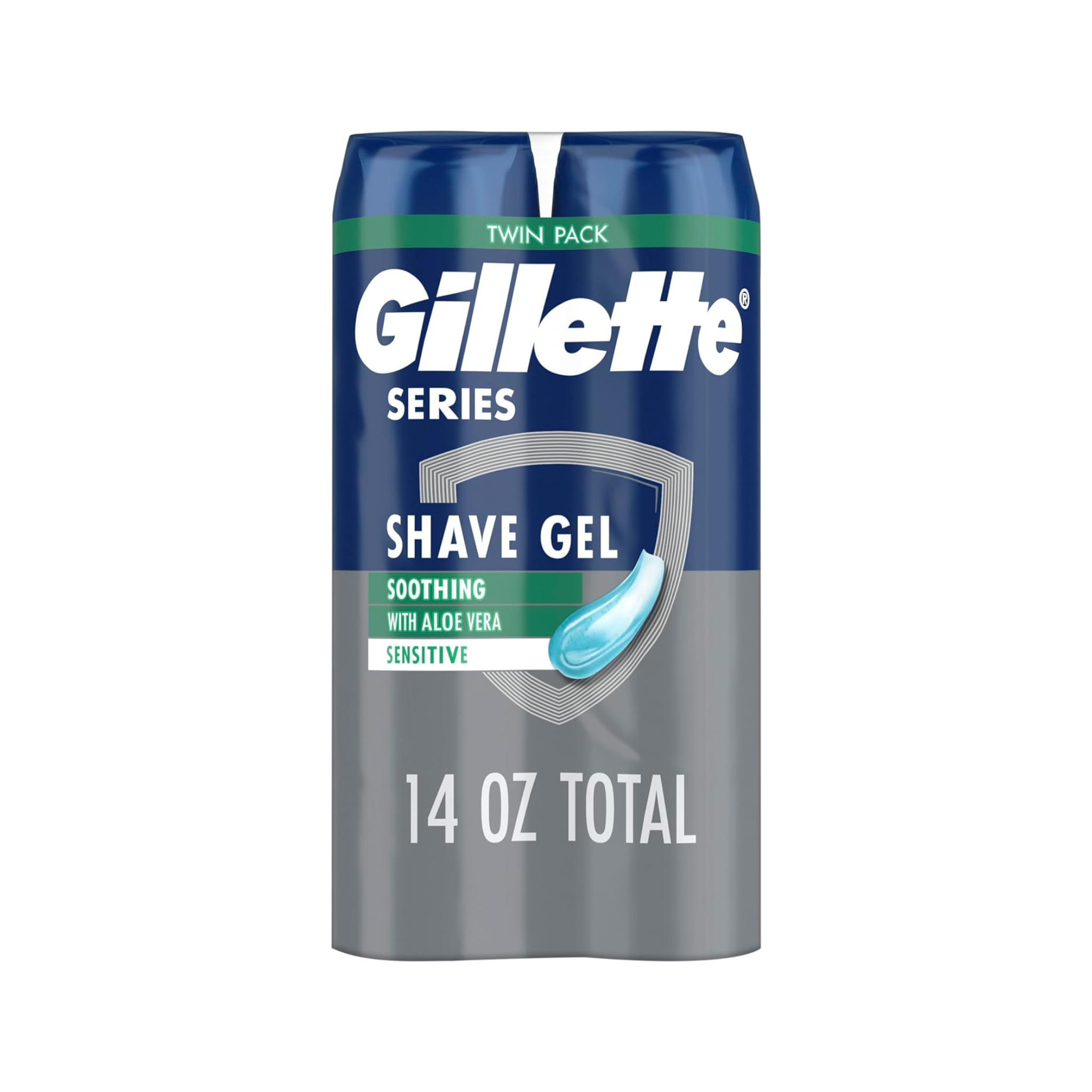 4-Pack (2x2-pk) Gillette Series 7oz 3X Action Shave Gel