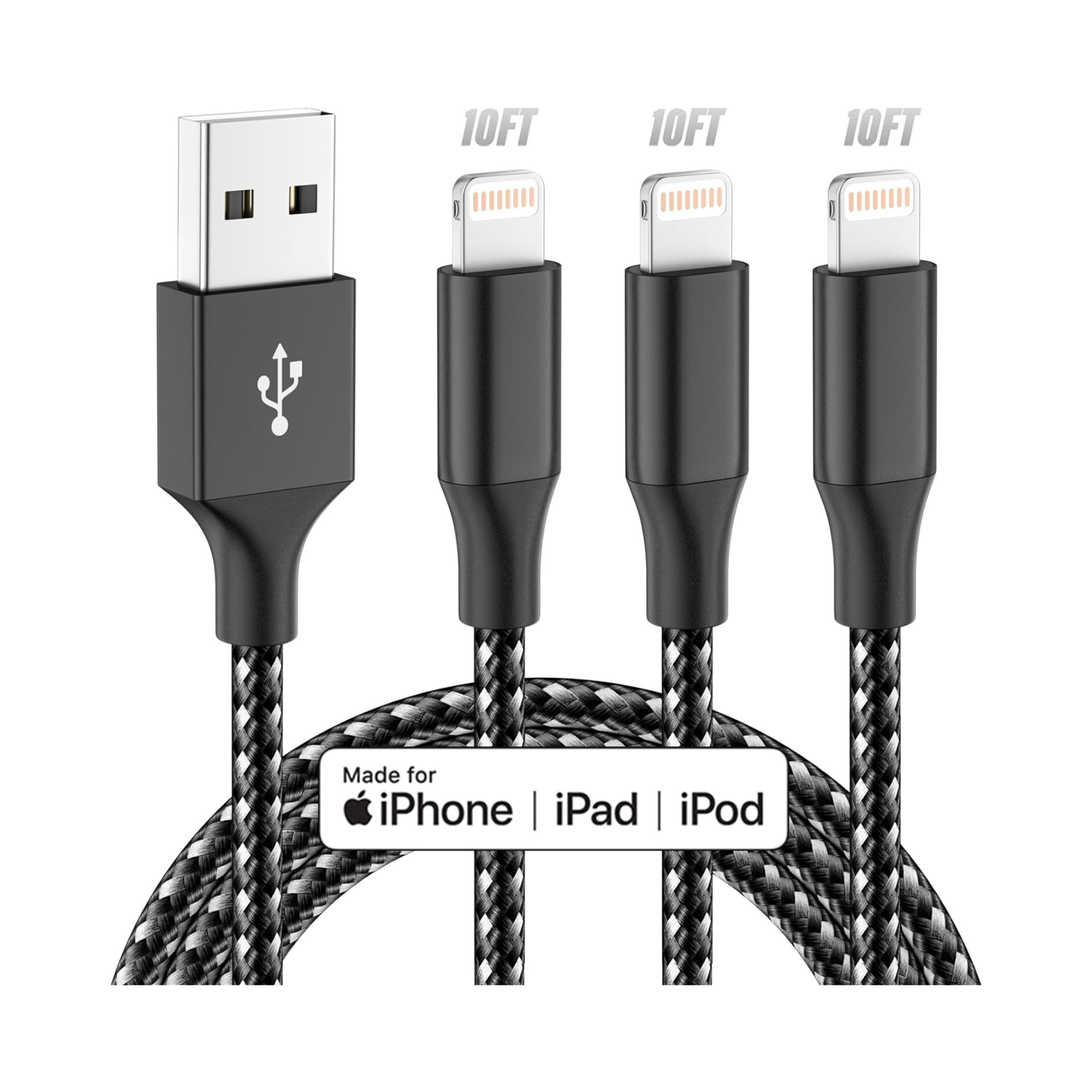 3-Pack iPhone Charger