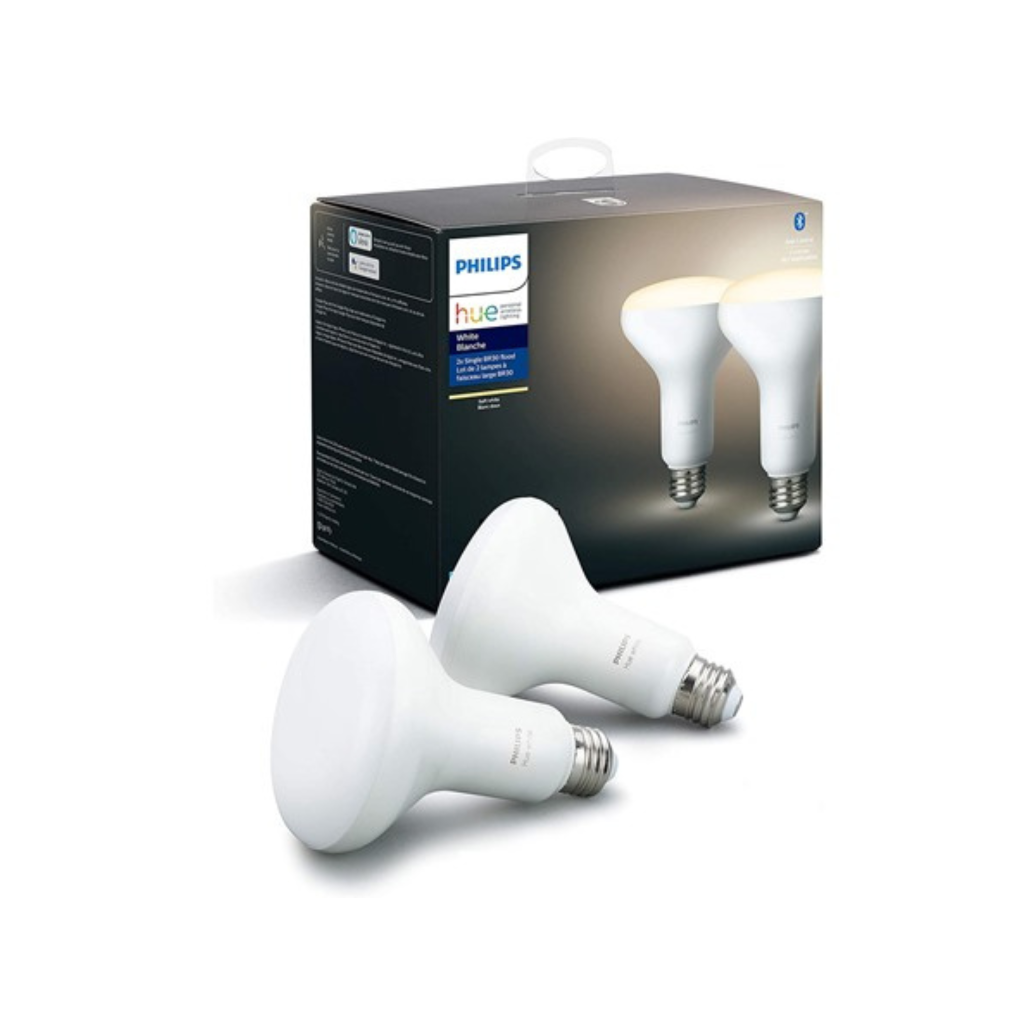 4-Count Philips Hue White BR30 LED Smart Bulb