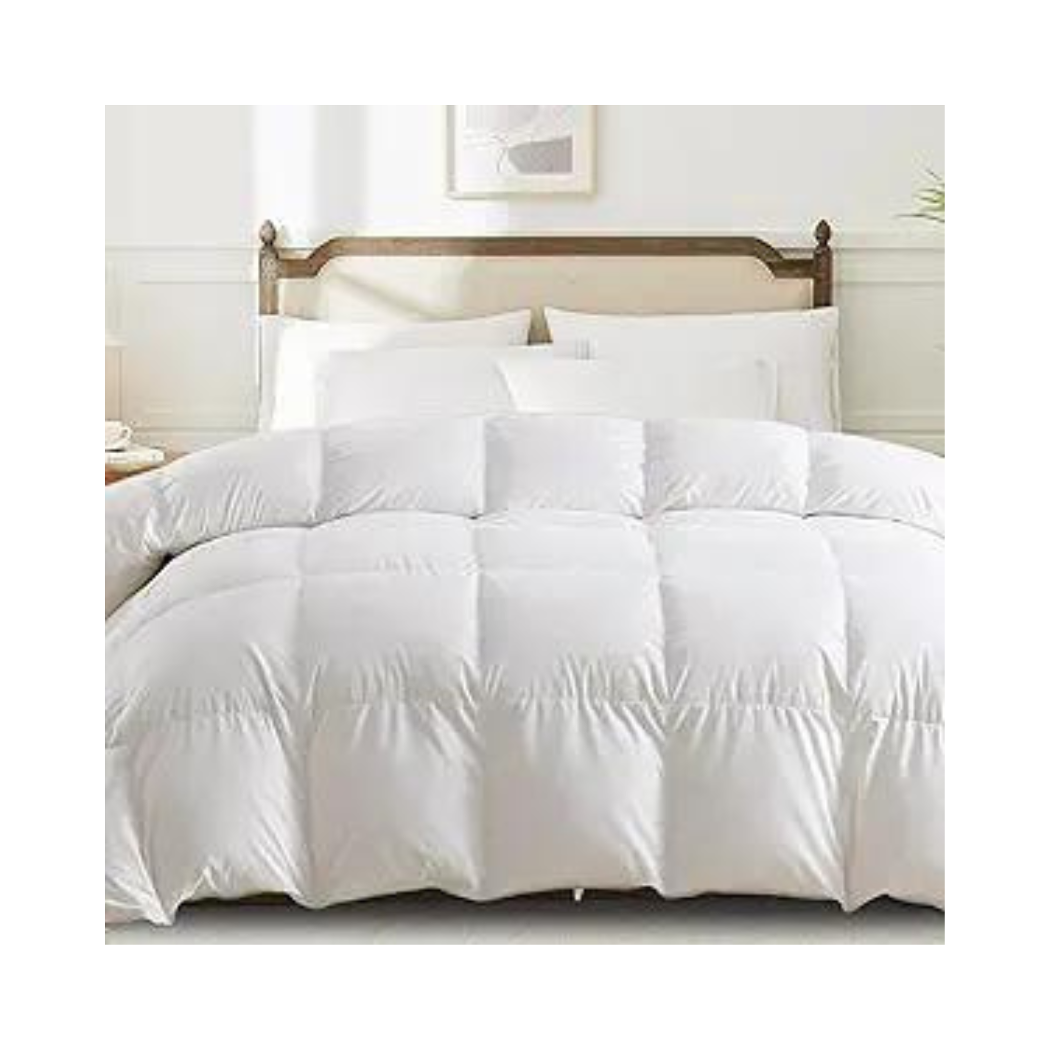 Homemate Goose Feather Down Comforters Duvet Inserts, Twin Size
