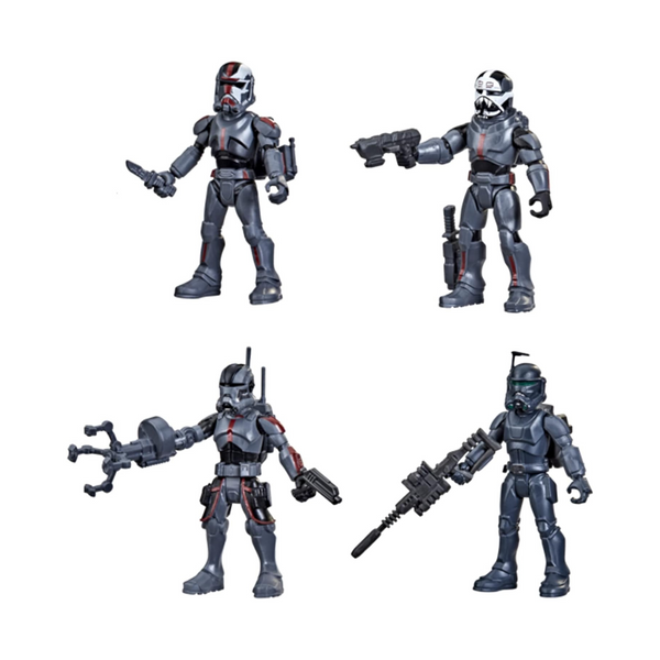 4-Piece Star Wars 2.5" Mission Fleet Bad Batch Action Figure Set w/ Accessories