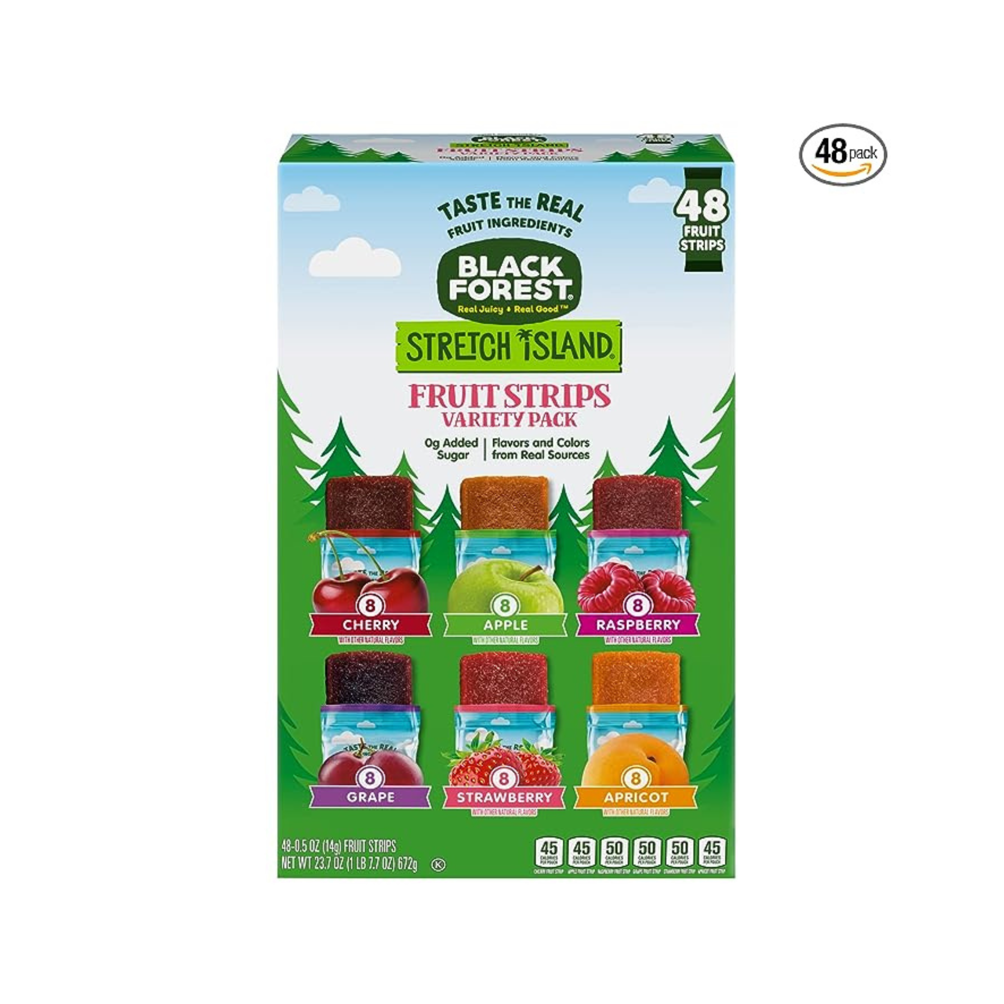 Stretch Island Fruit Strips, Variety Pack (Pack of 48)