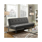 Alden Design Modern Fabric Convertible Futon with USB