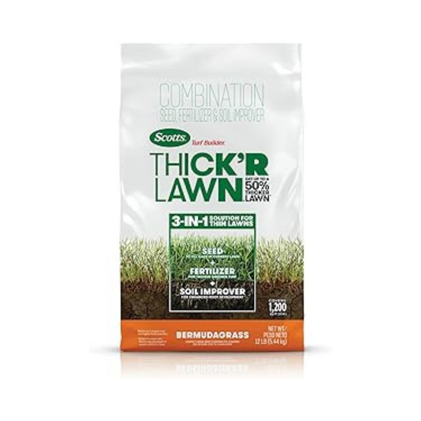 12lbs Scotts Turf Builder Thick'R Lawn Bermudagrass Mix