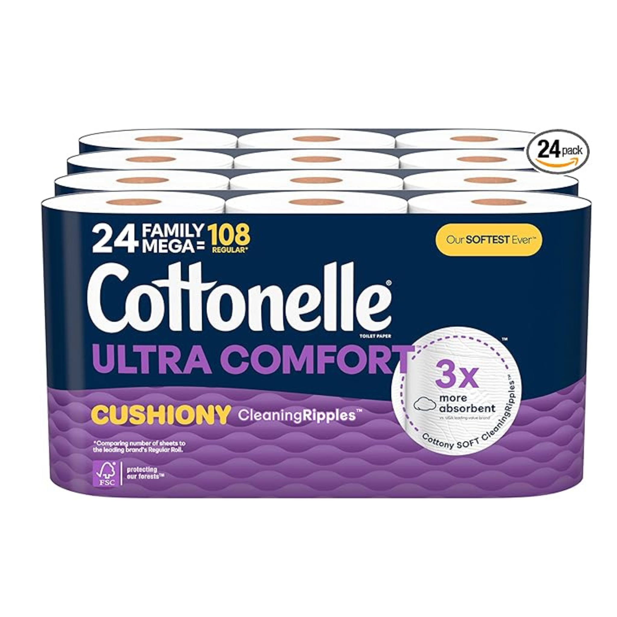32-Count Cottonelle Toilet Paper Family Mega Rolls (Ultra Comfort)
