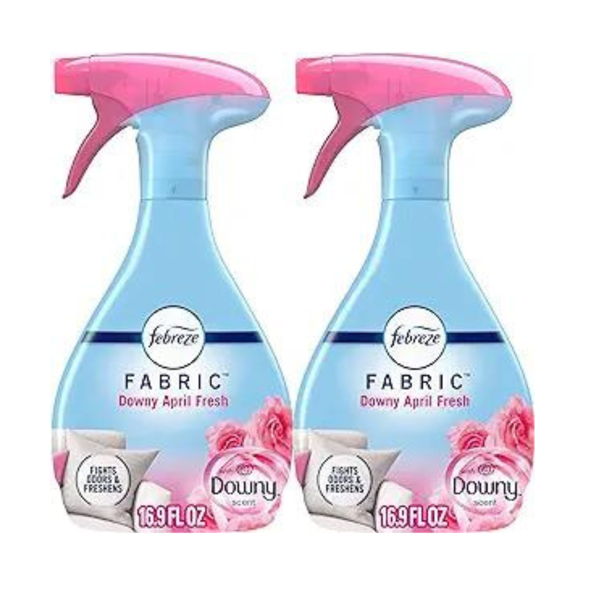 Febreze Odor-Fighting Fabric Refresher, Downy April Fresh, 16.9 Fl Oz, Pack of 2