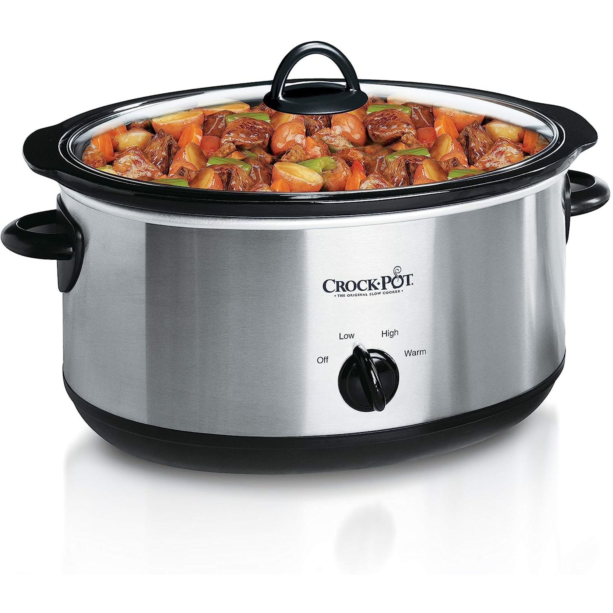 Crock-Pot 7-Quart Stainless Steel Oval Manual Slow Cooker